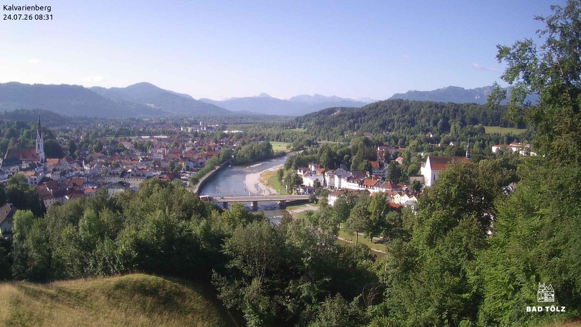 Archiv Foto Webcam Kalvarienberg bei Bad Tölz