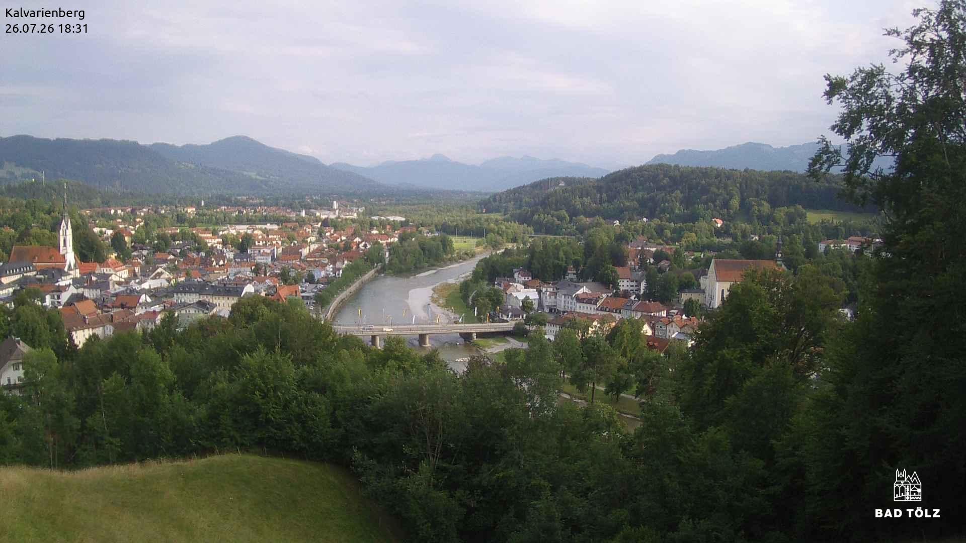 Archiv Foto Webcam Kalvarienberg bei Bad Tölz