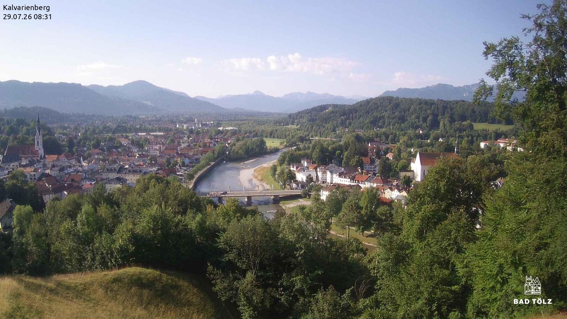 Archived image Webcam Bad Tölz - Kalvarienberg
