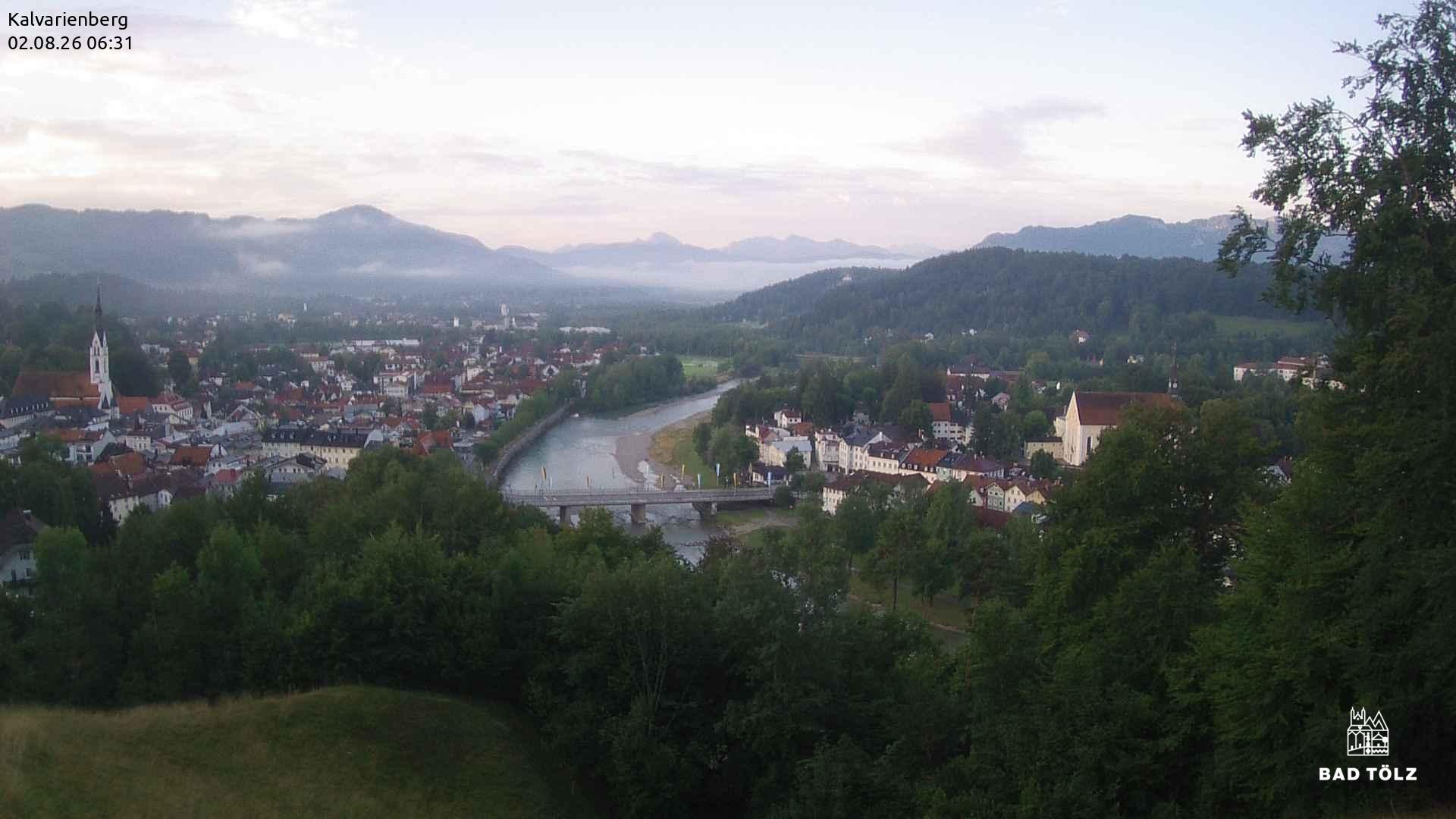 Archiv Foto Webcam Kalvarienberg bei Bad Tölz