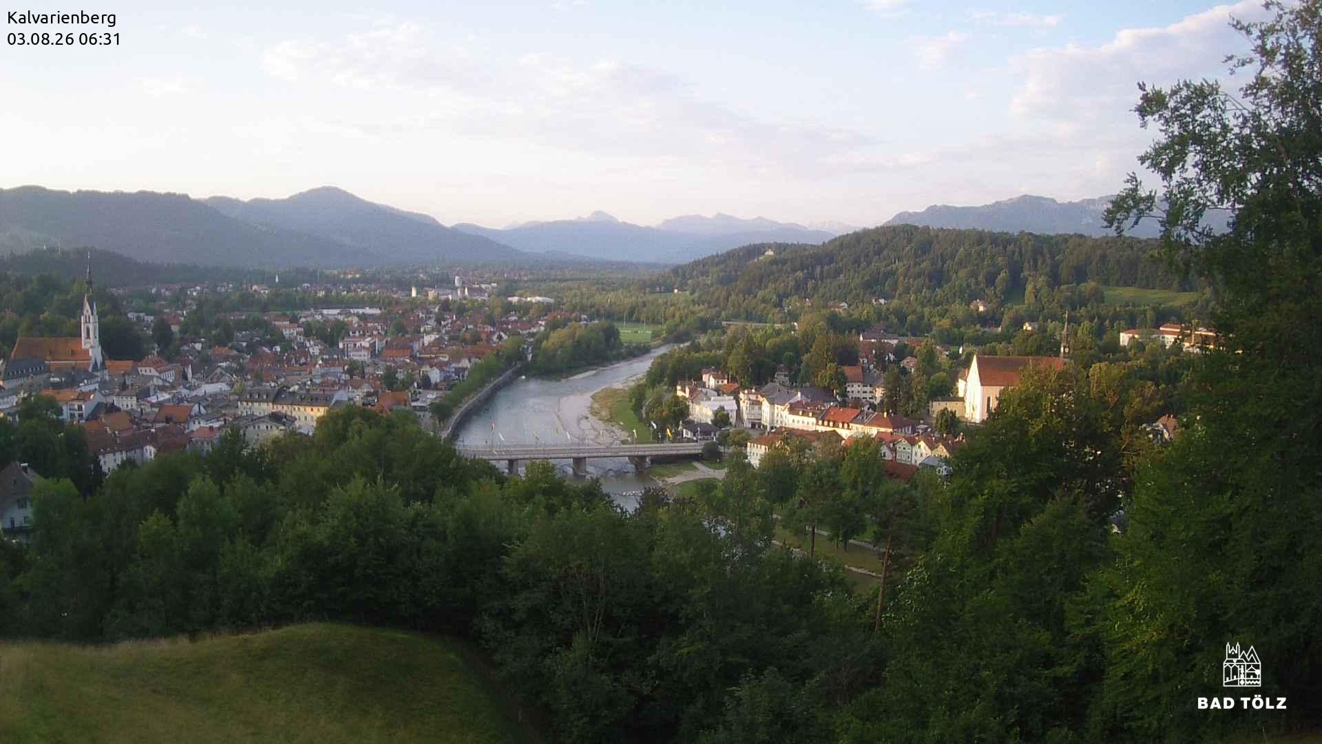 Archived image Webcam Bad Tölz - Kalvarienberg