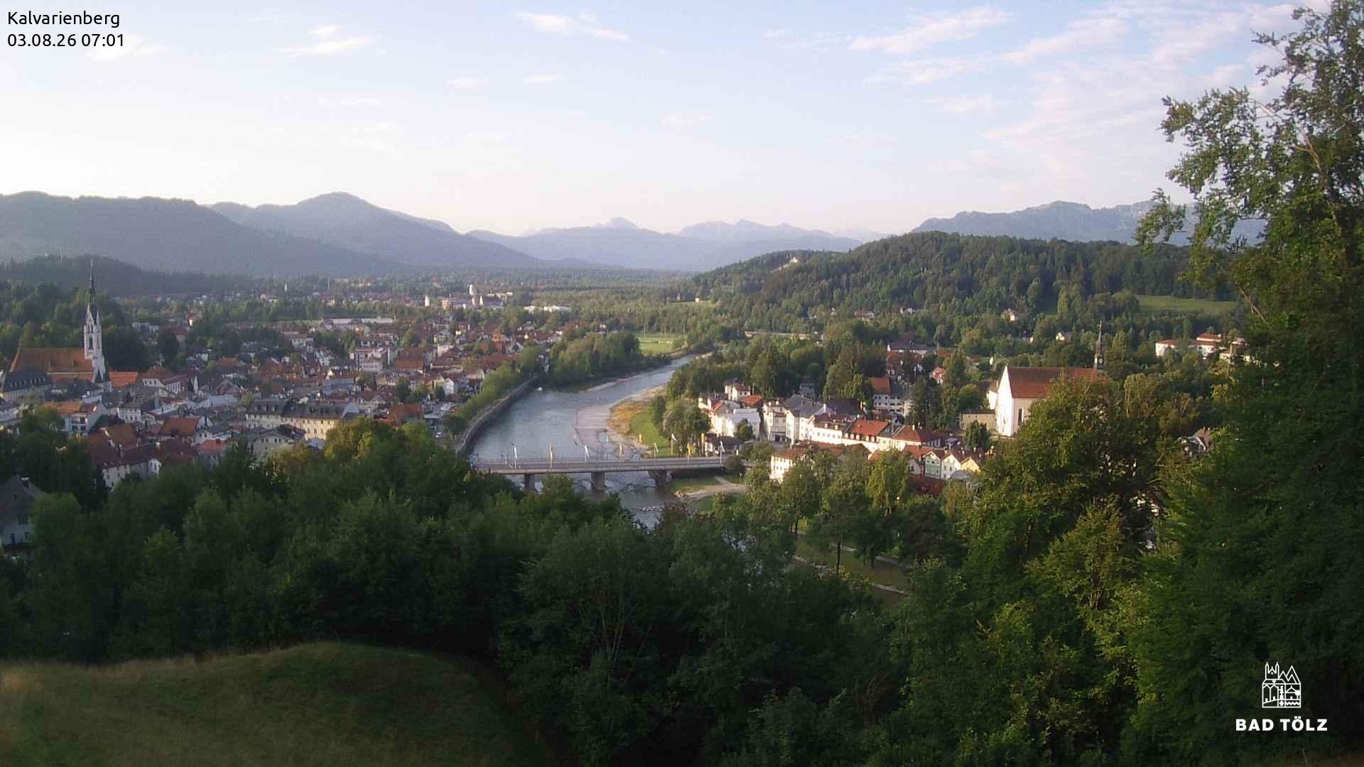Archived image Webcam Bad Tölz - Kalvarienberg