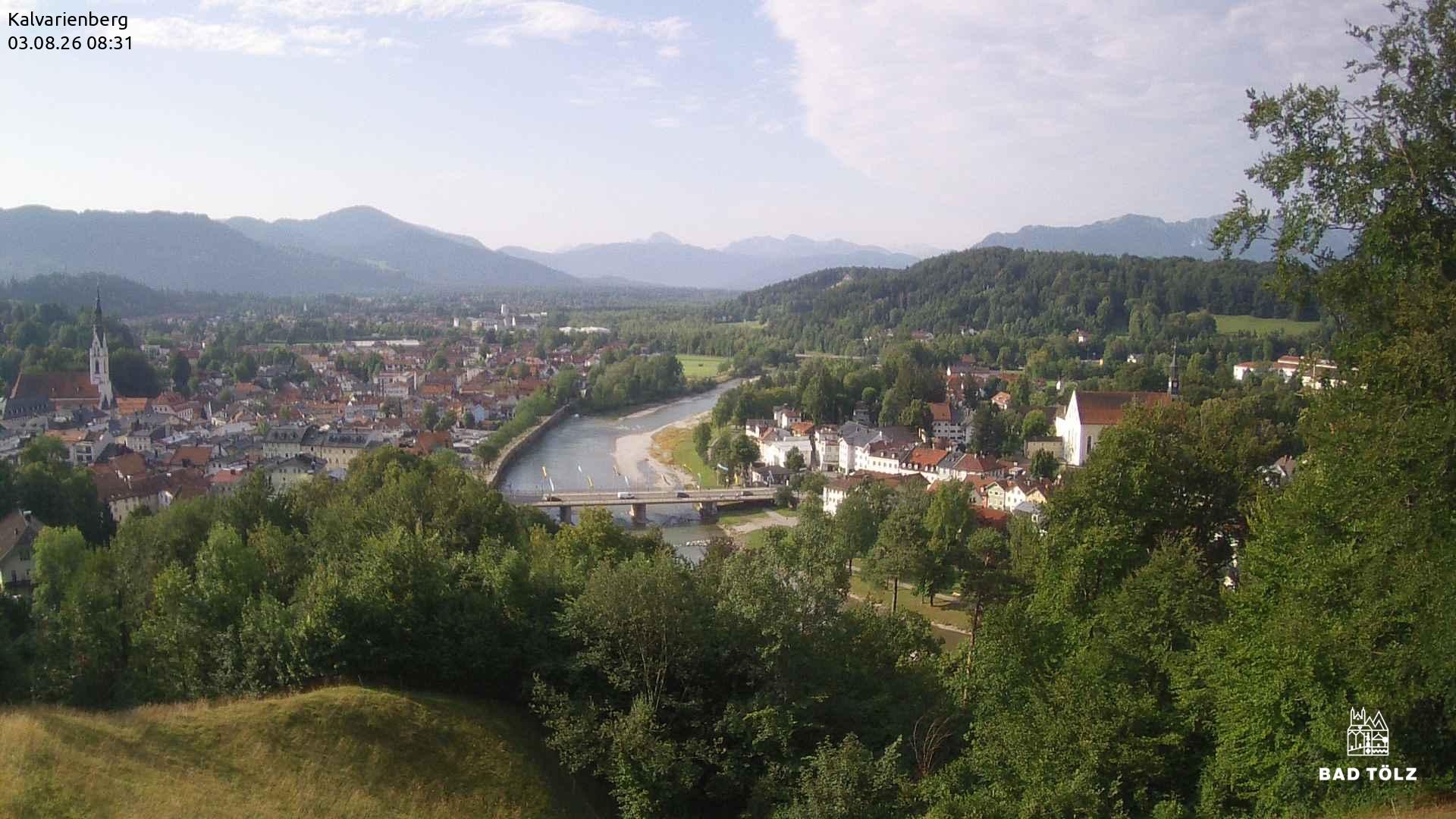 Archived image Webcam Bad Tölz - Kalvarienberg