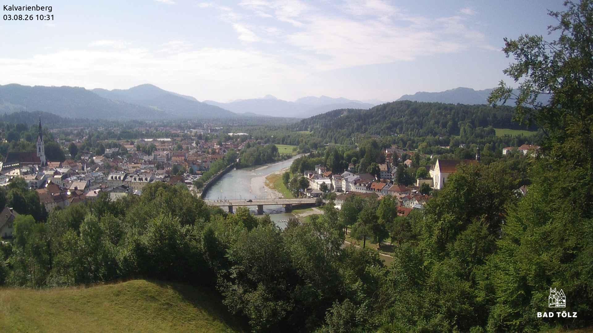 Archiv Foto Webcam Kalvarienberg bei Bad Tölz