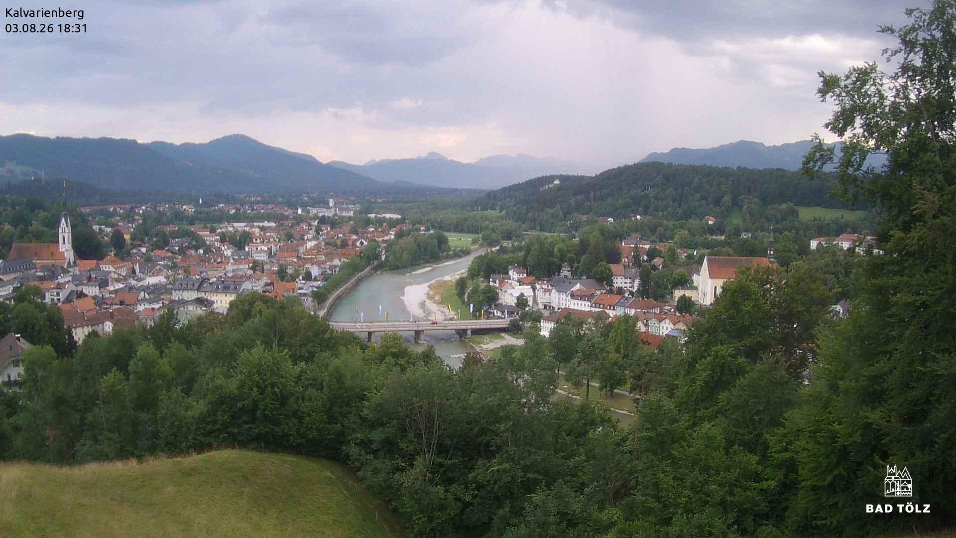Archiv Foto Webcam Kalvarienberg bei Bad Tölz