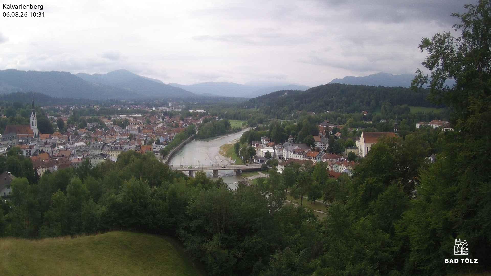 Archived image Webcam Bad Tölz - Kalvarienberg