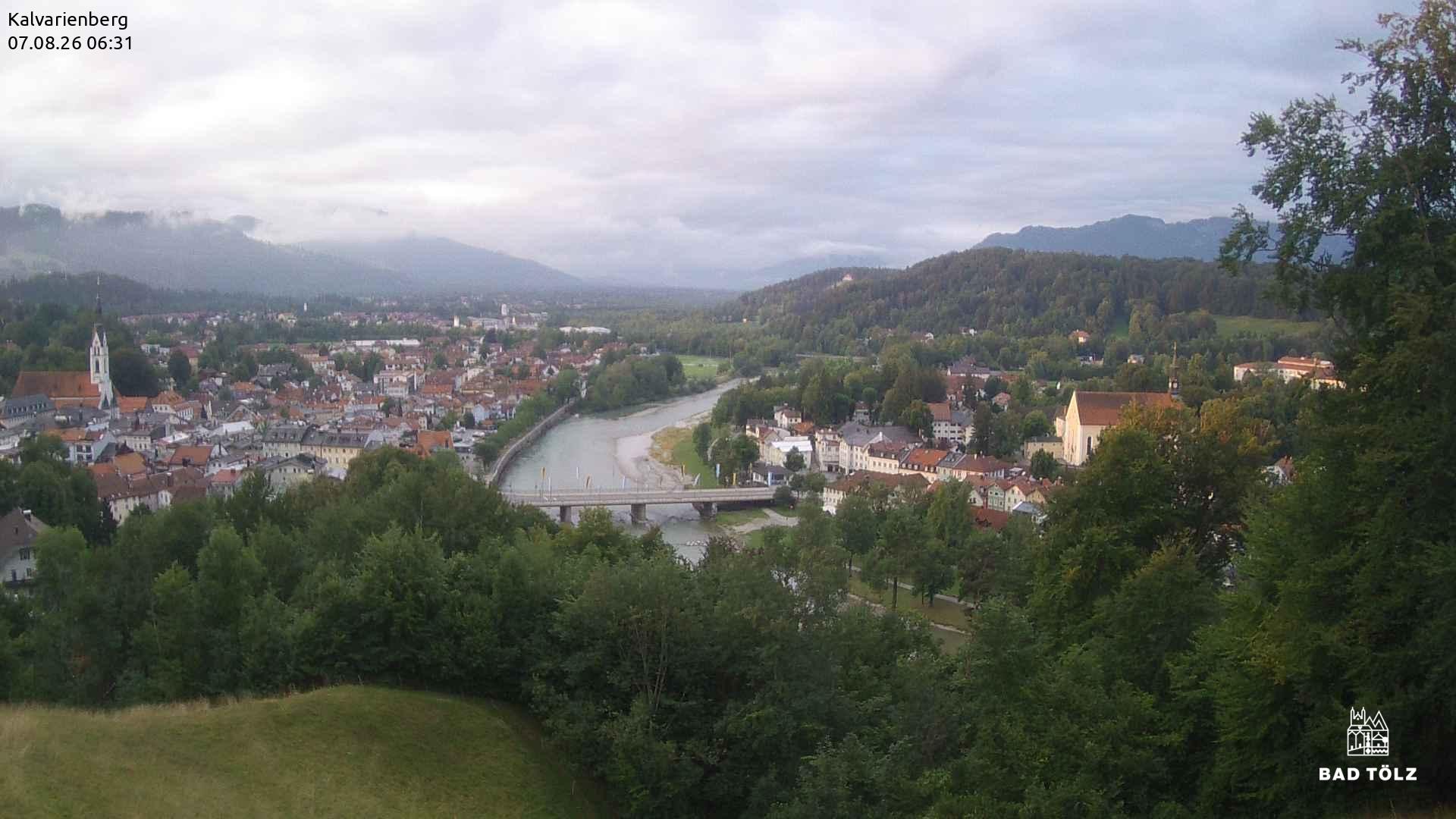 Archived image Webcam Bad Tölz - Kalvarienberg