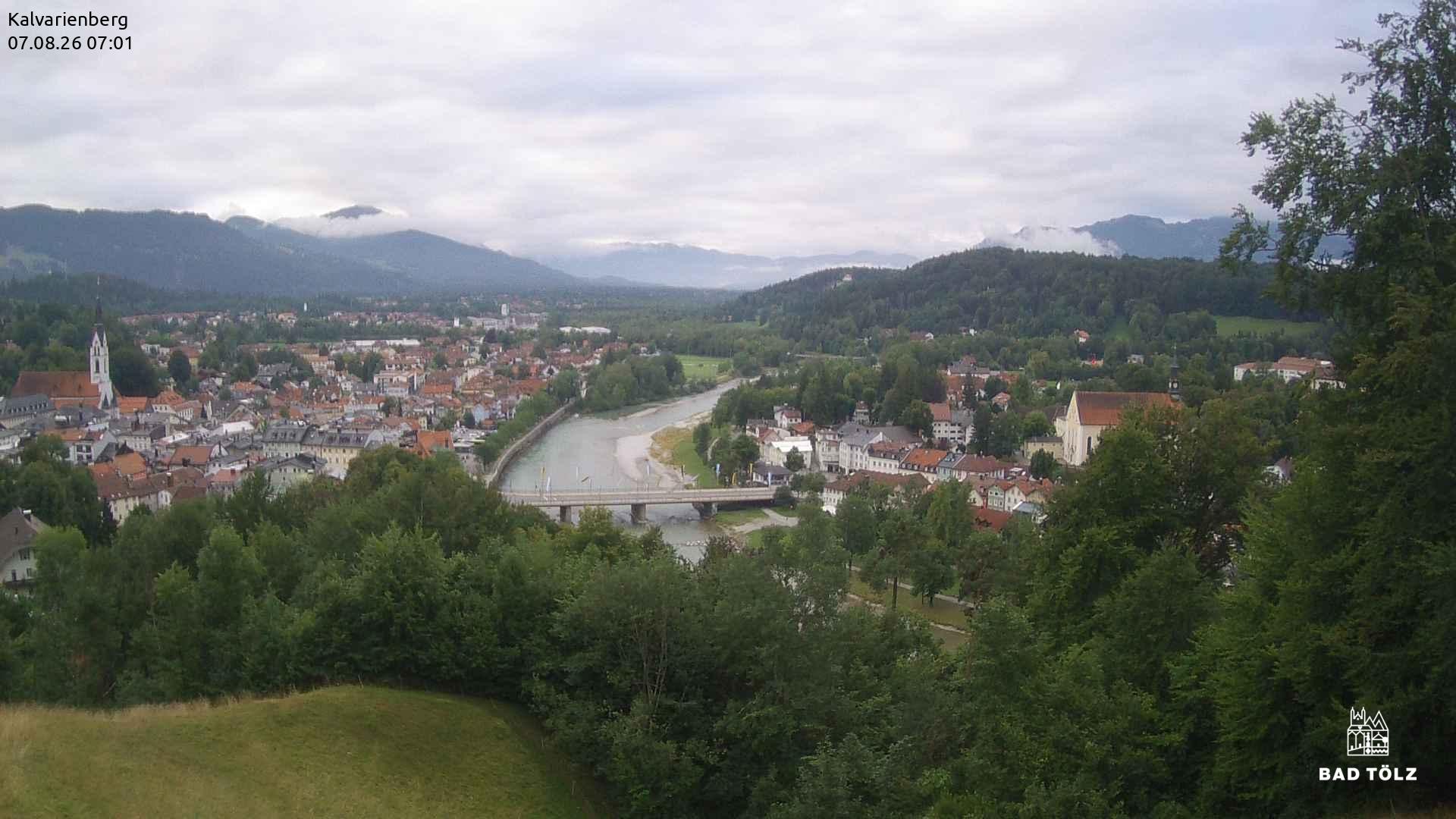 Archived image Webcam Bad Tölz - Kalvarienberg