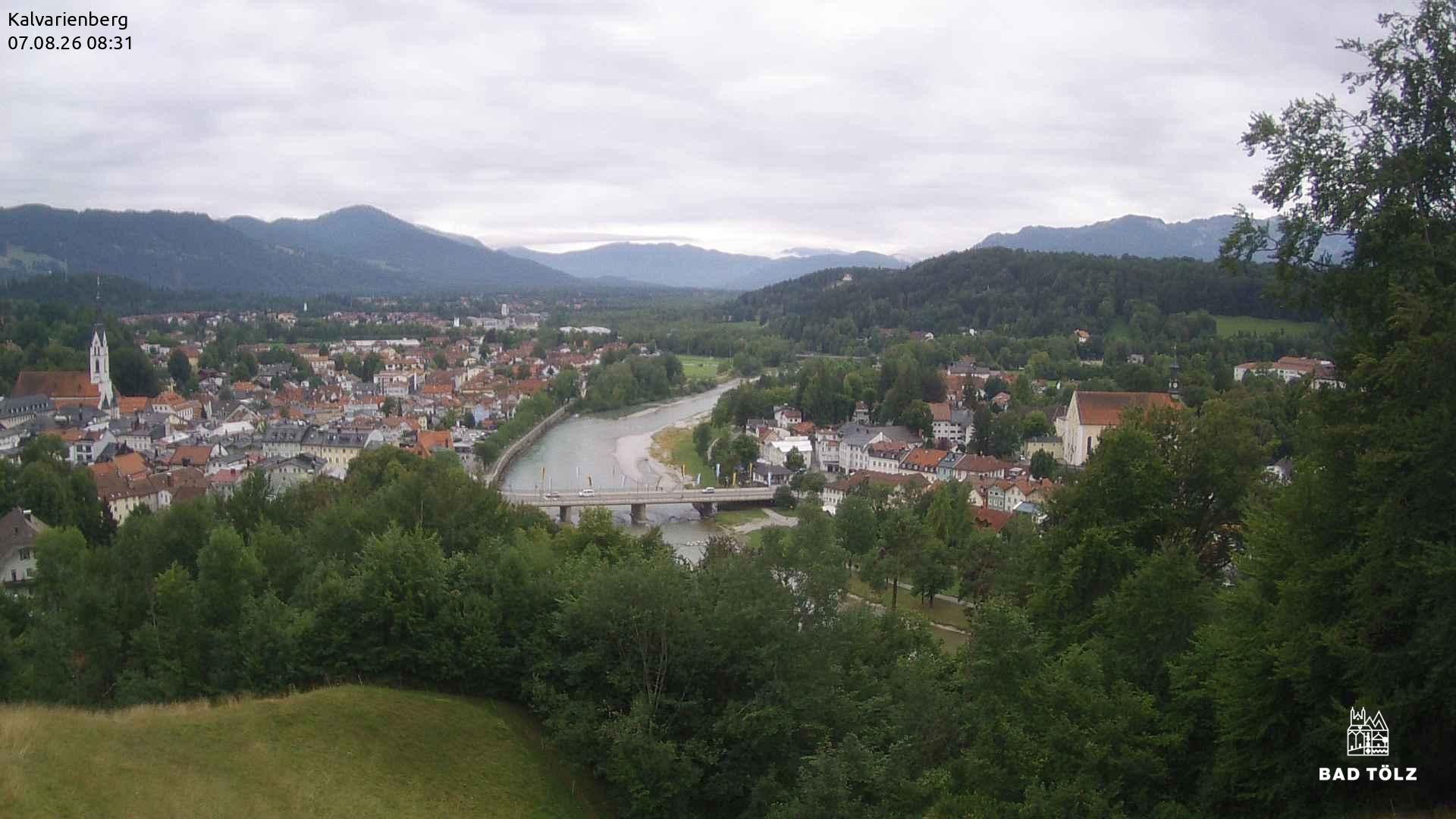 Archived image Webcam Bad Tölz - Kalvarienberg