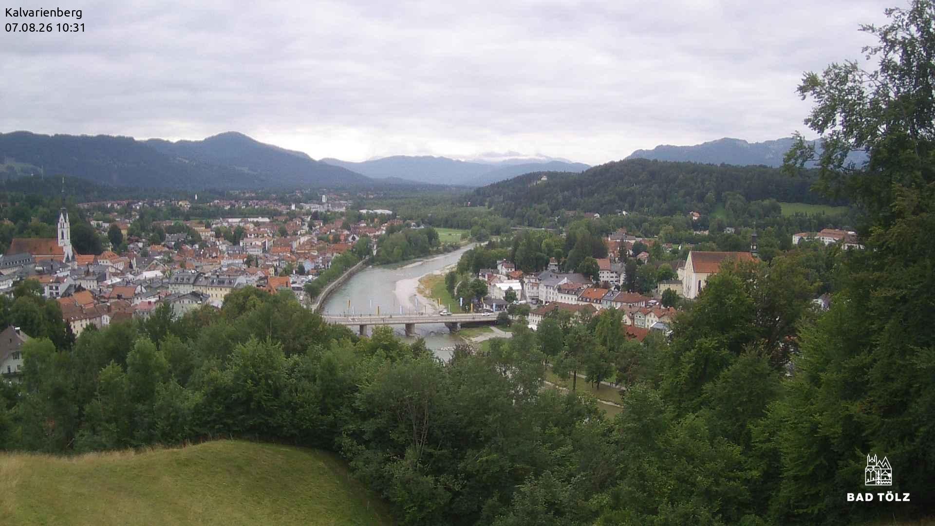 Archived image Webcam Bad Tölz - Kalvarienberg