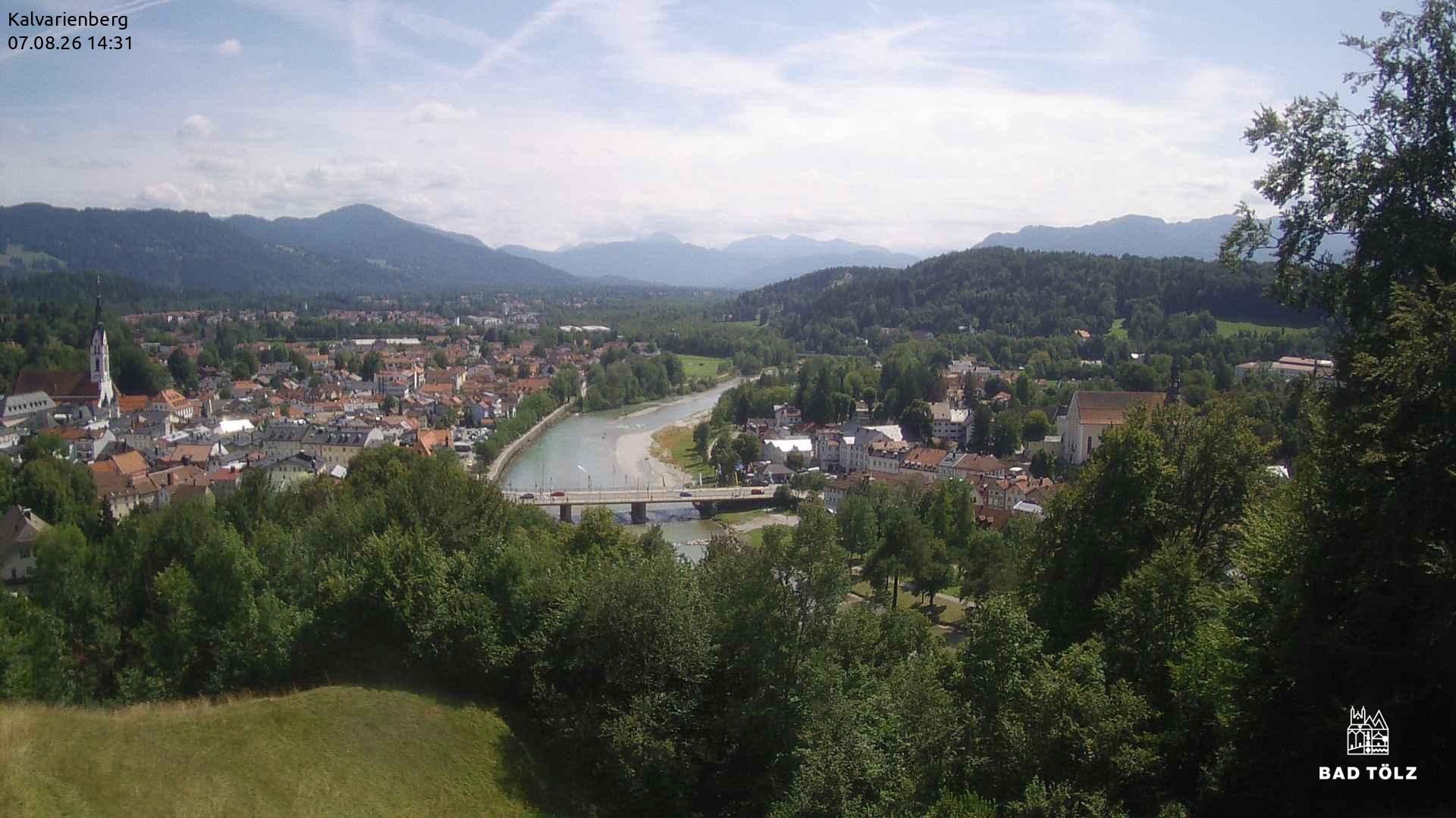 Archived image Webcam Bad Tölz - Kalvarienberg