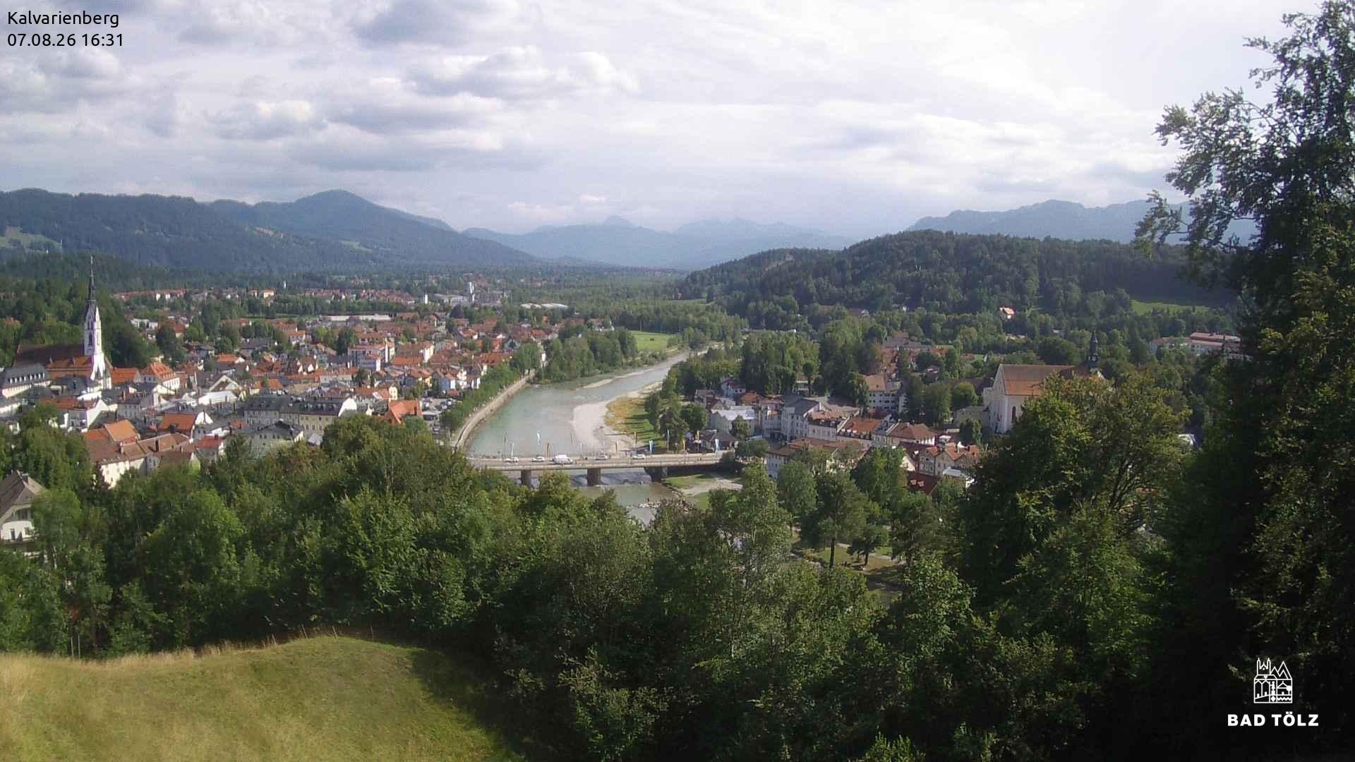 Archived image Webcam Bad Tölz - Kalvarienberg