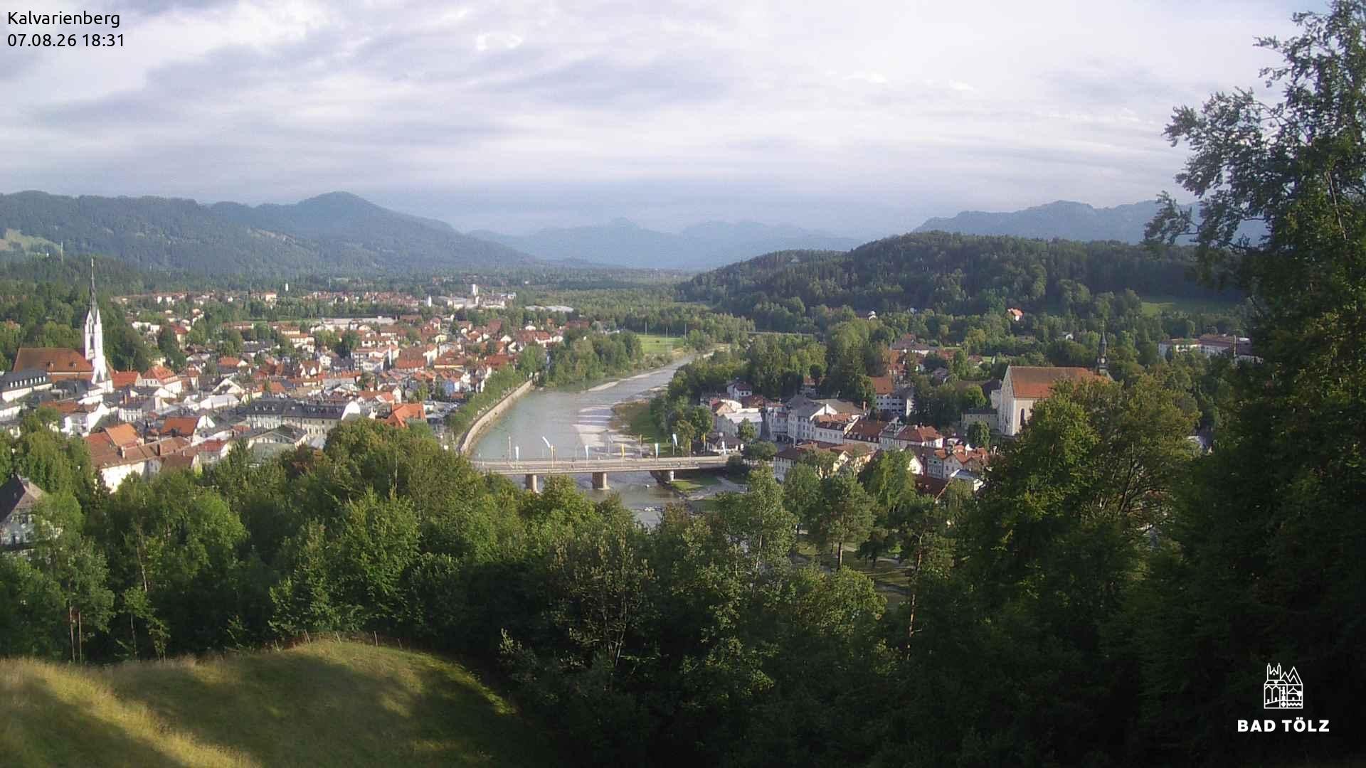 Archived image Webcam Bad Tölz - Kalvarienberg