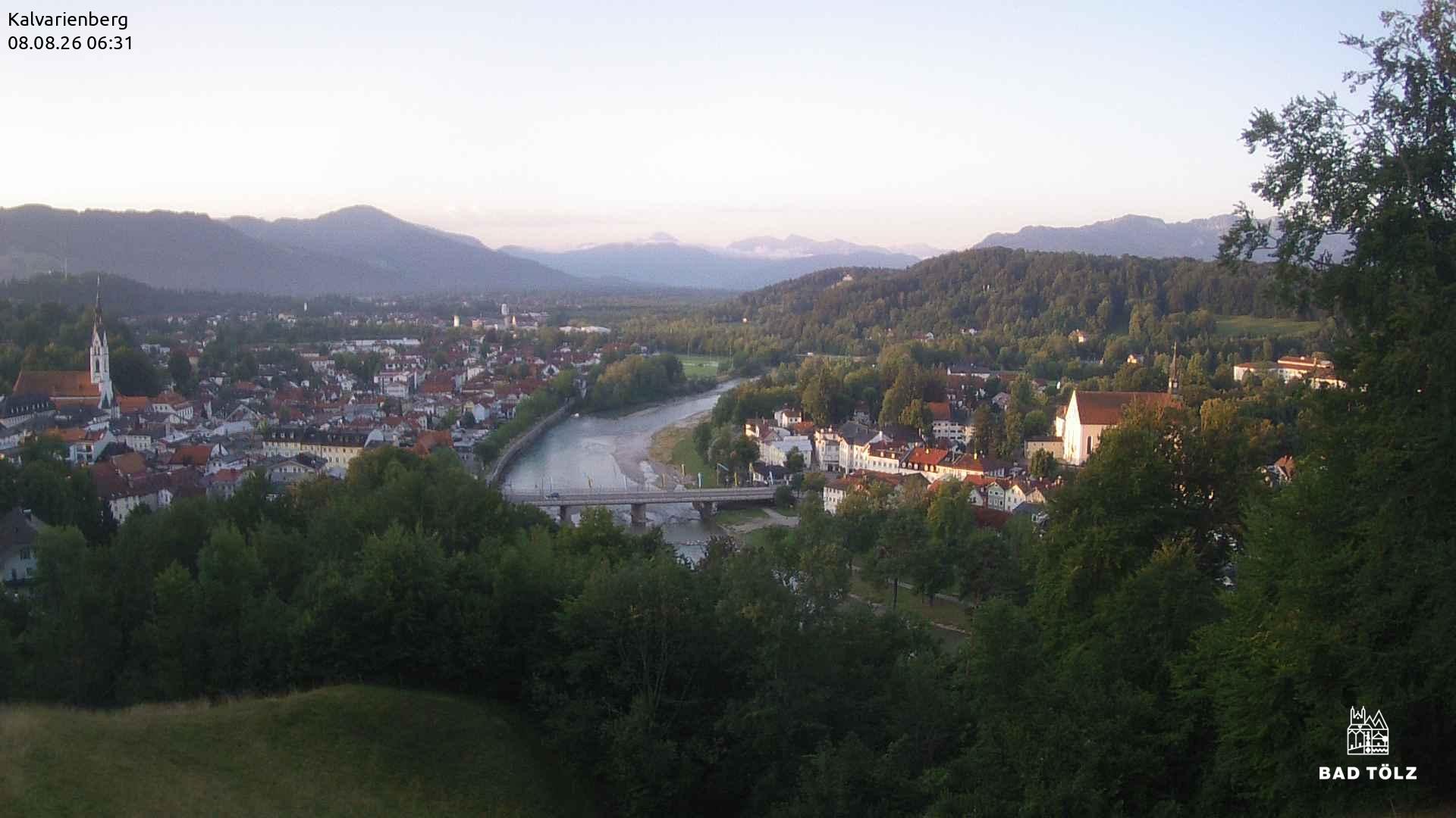 Archiv Foto Webcam Kalvarienberg bei Bad Tölz