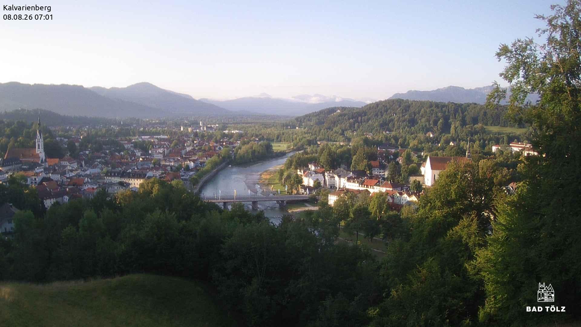 Archiv Foto Webcam Kalvarienberg bei Bad Tölz