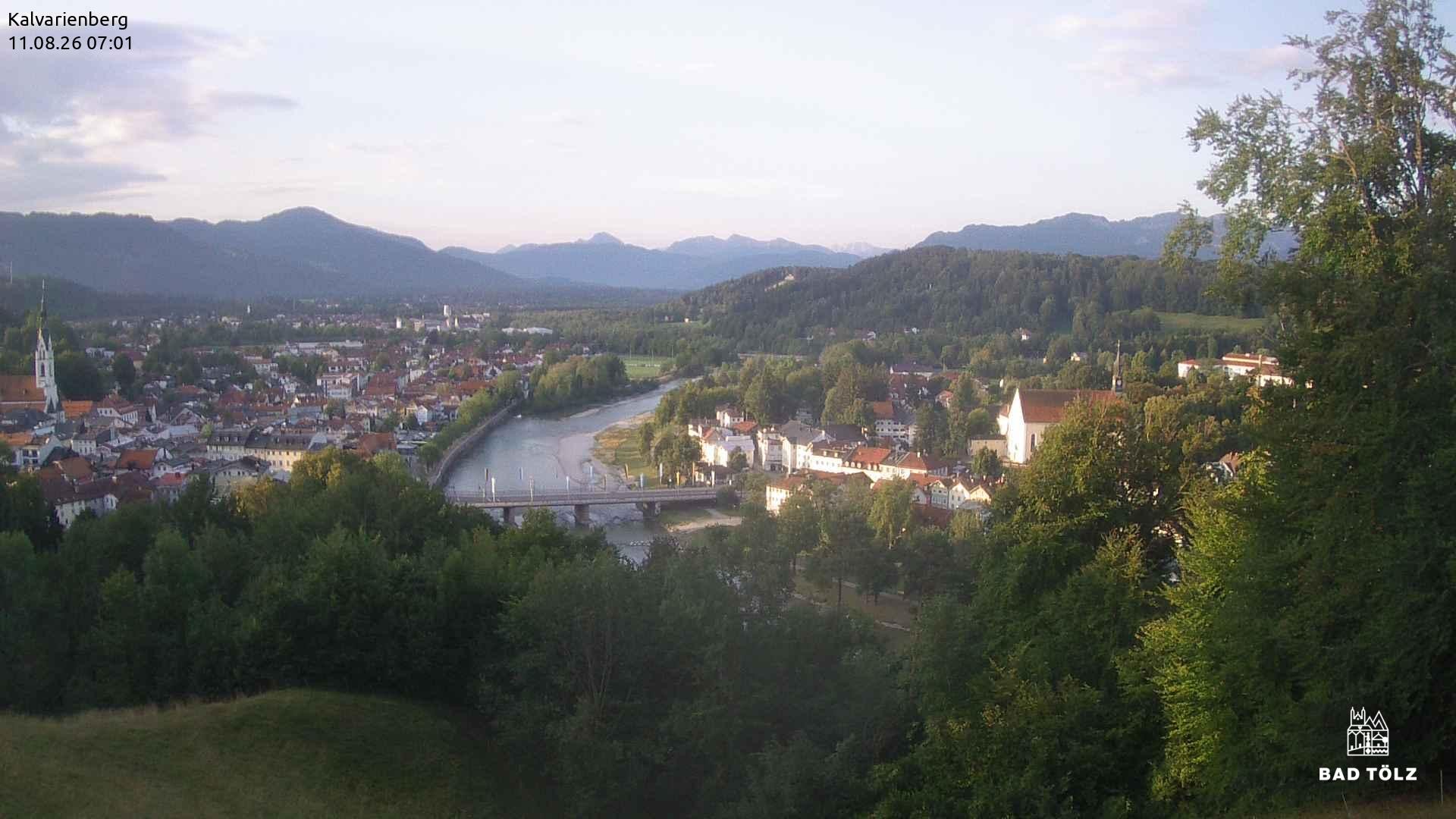 Archiv Foto Webcam Kalvarienberg bei Bad Tölz