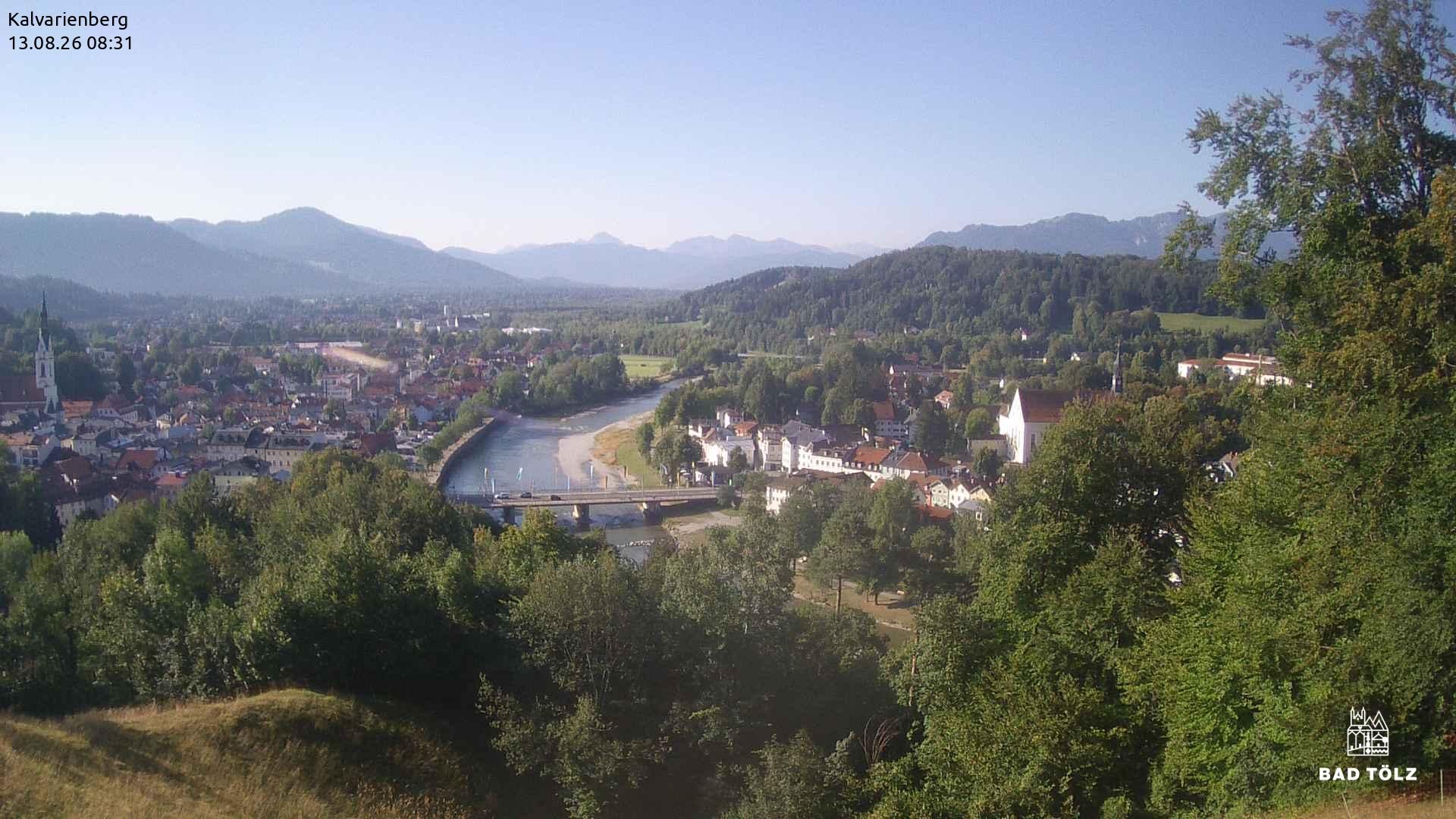 Archiv Foto Webcam Kalvarienberg bei Bad Tölz