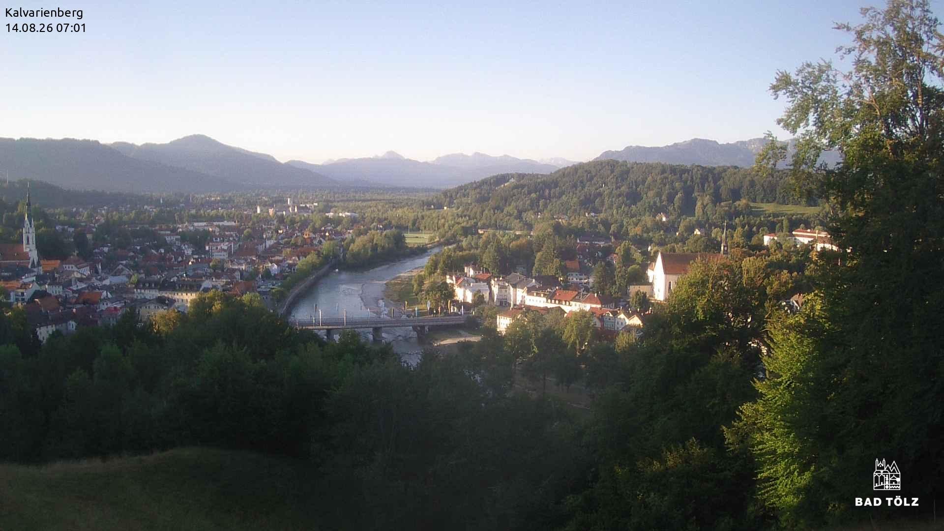 Archiv Foto Webcam Kalvarienberg bei Bad Tölz