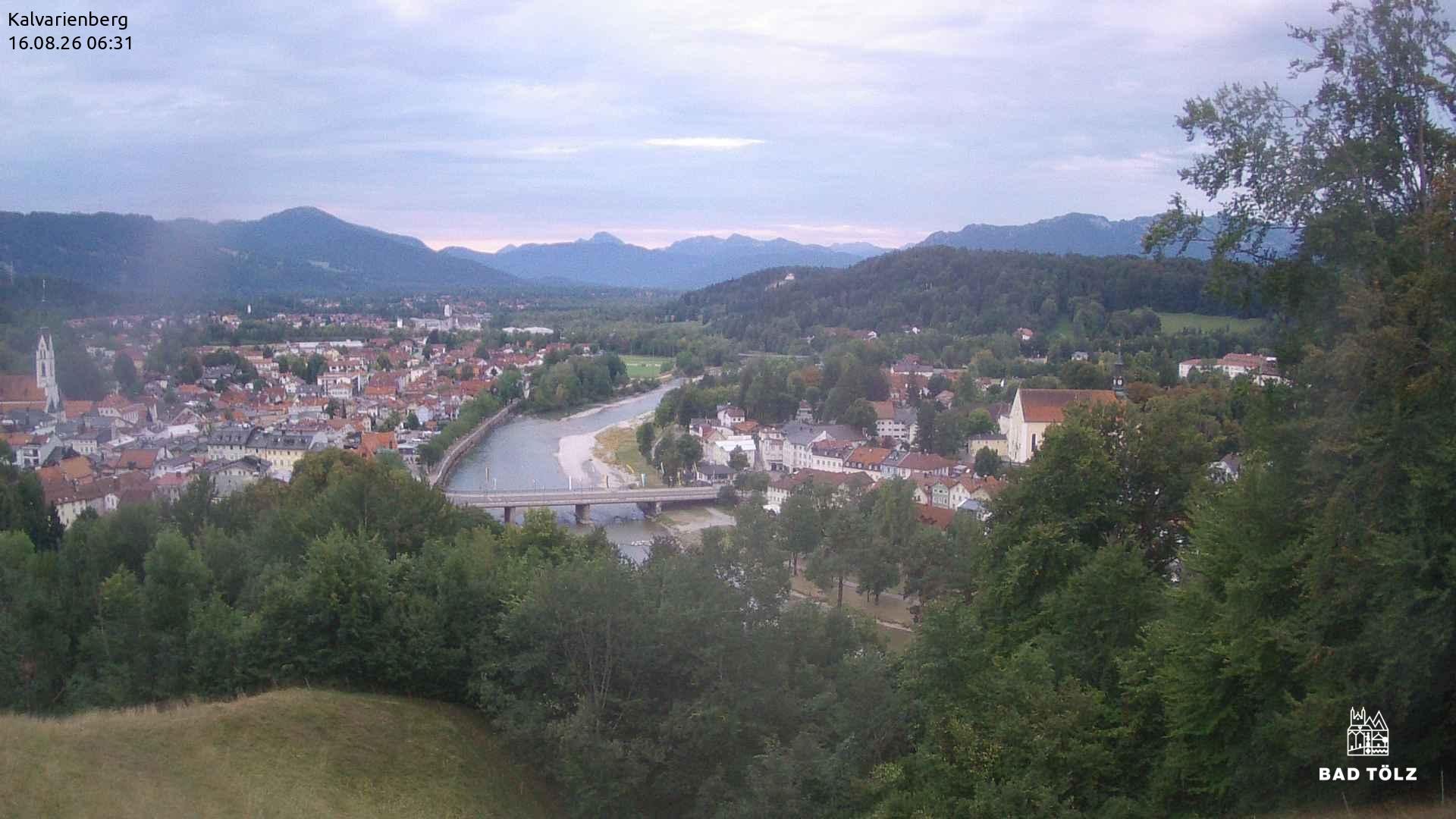Archived image Webcam Bad Tölz - Kalvarienberg