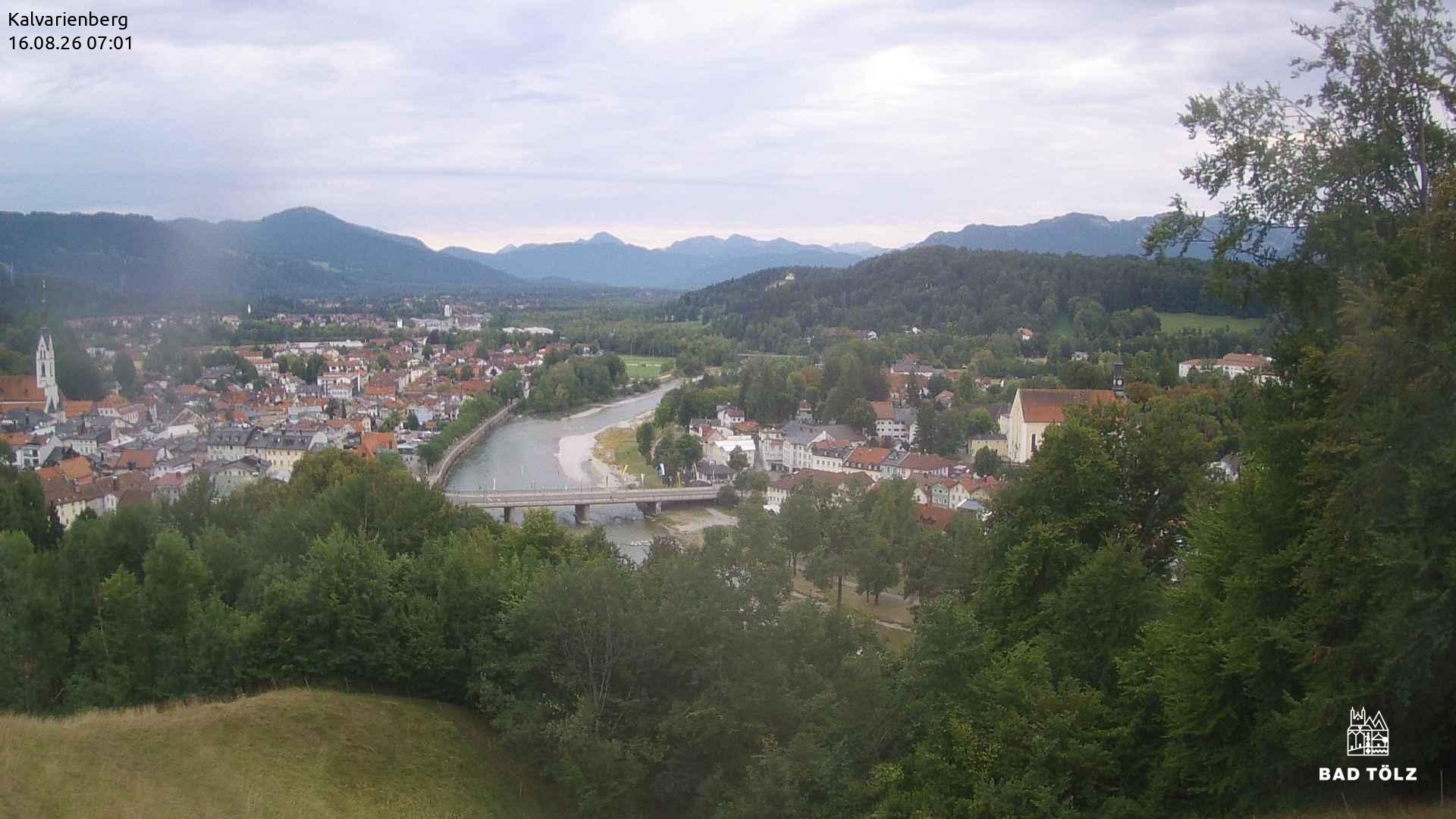 Archived image Webcam Bad Tölz - Kalvarienberg
