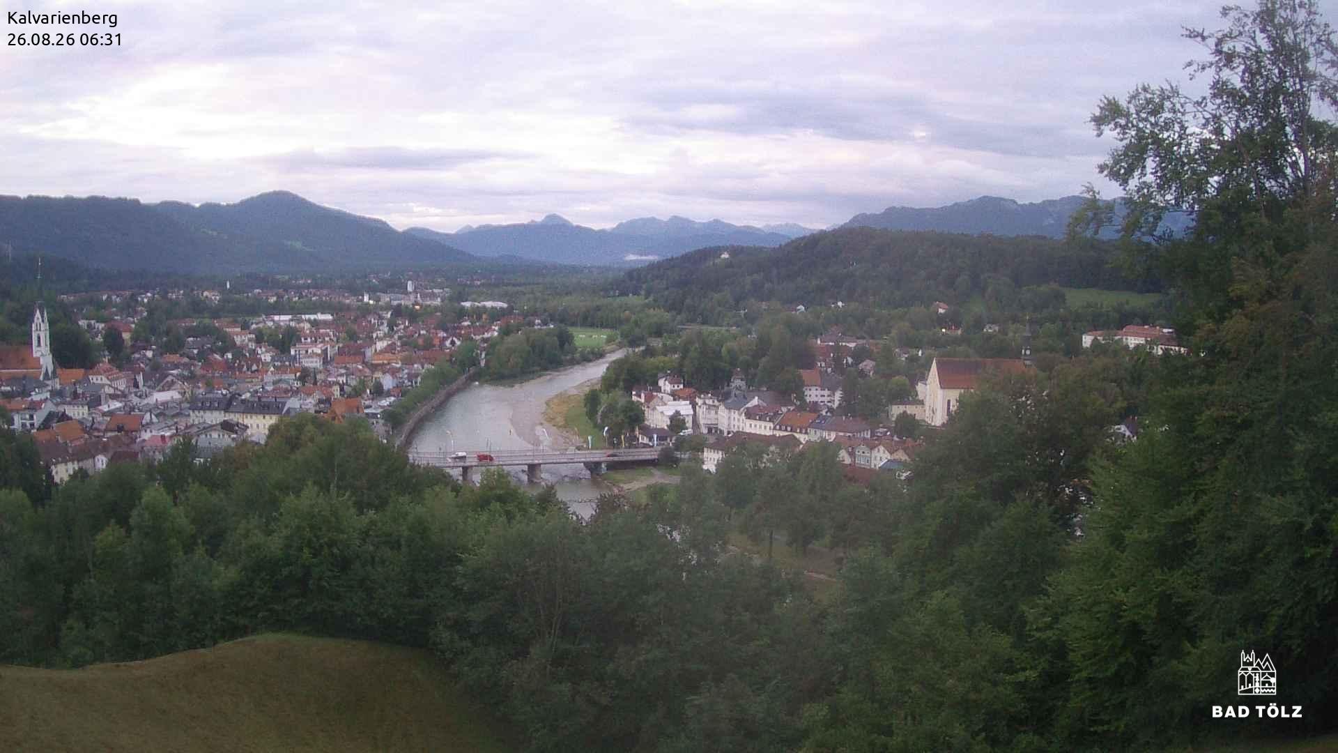 Archived image Webcam Bad Tölz - Kalvarienberg