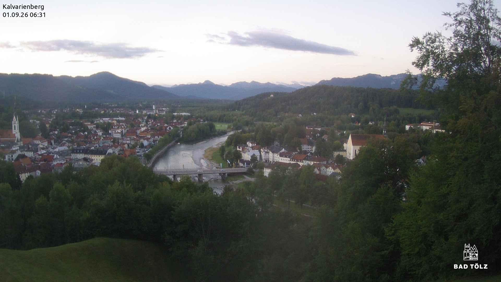 Archived image Webcam Bad Tölz - Kalvarienberg