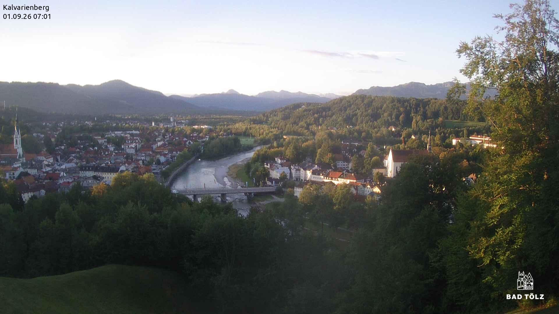 Archived image Webcam Bad Tölz - Kalvarienberg