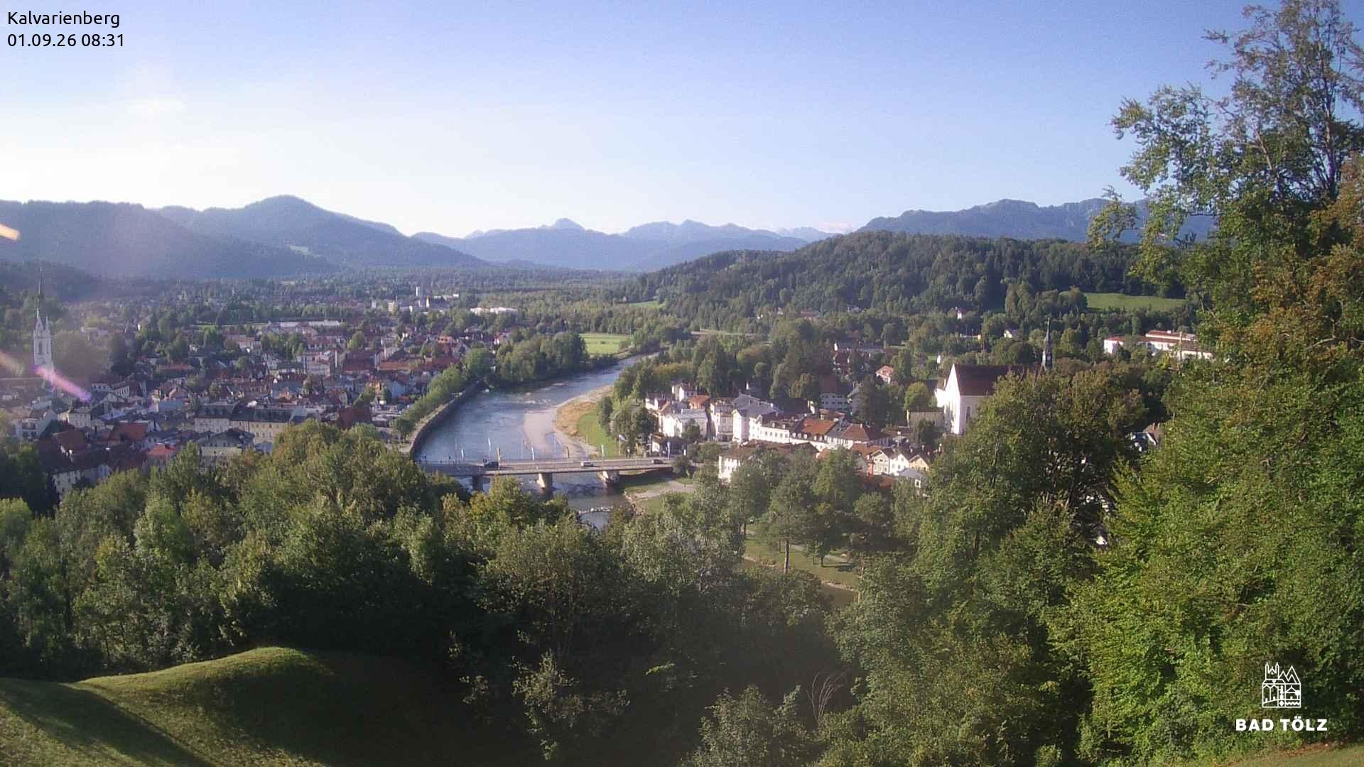 Archived image Webcam Bad Tölz - Kalvarienberg
