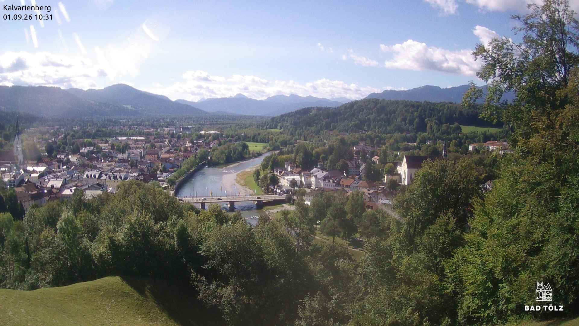Archived image Webcam Bad Tölz - Kalvarienberg