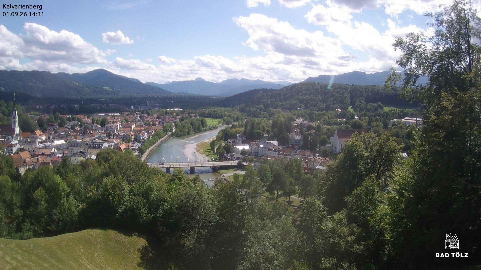 Archived image Webcam Bad Tölz - Kalvarienberg