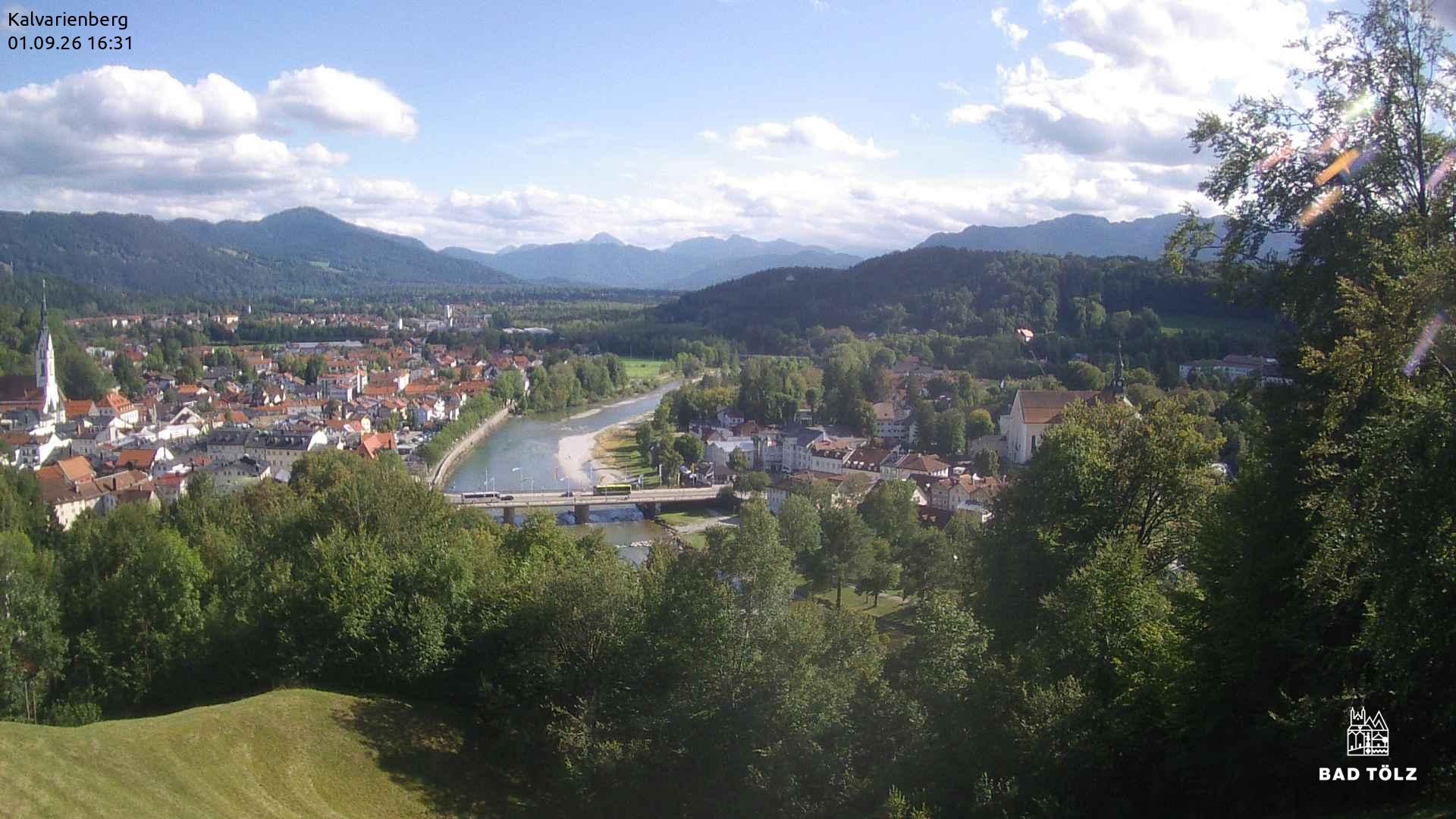 Archived image Webcam Bad Tölz - Kalvarienberg