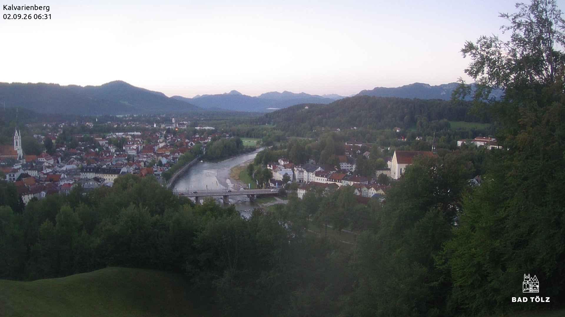 Archiv Foto Webcam Kalvarienberg bei Bad Tölz