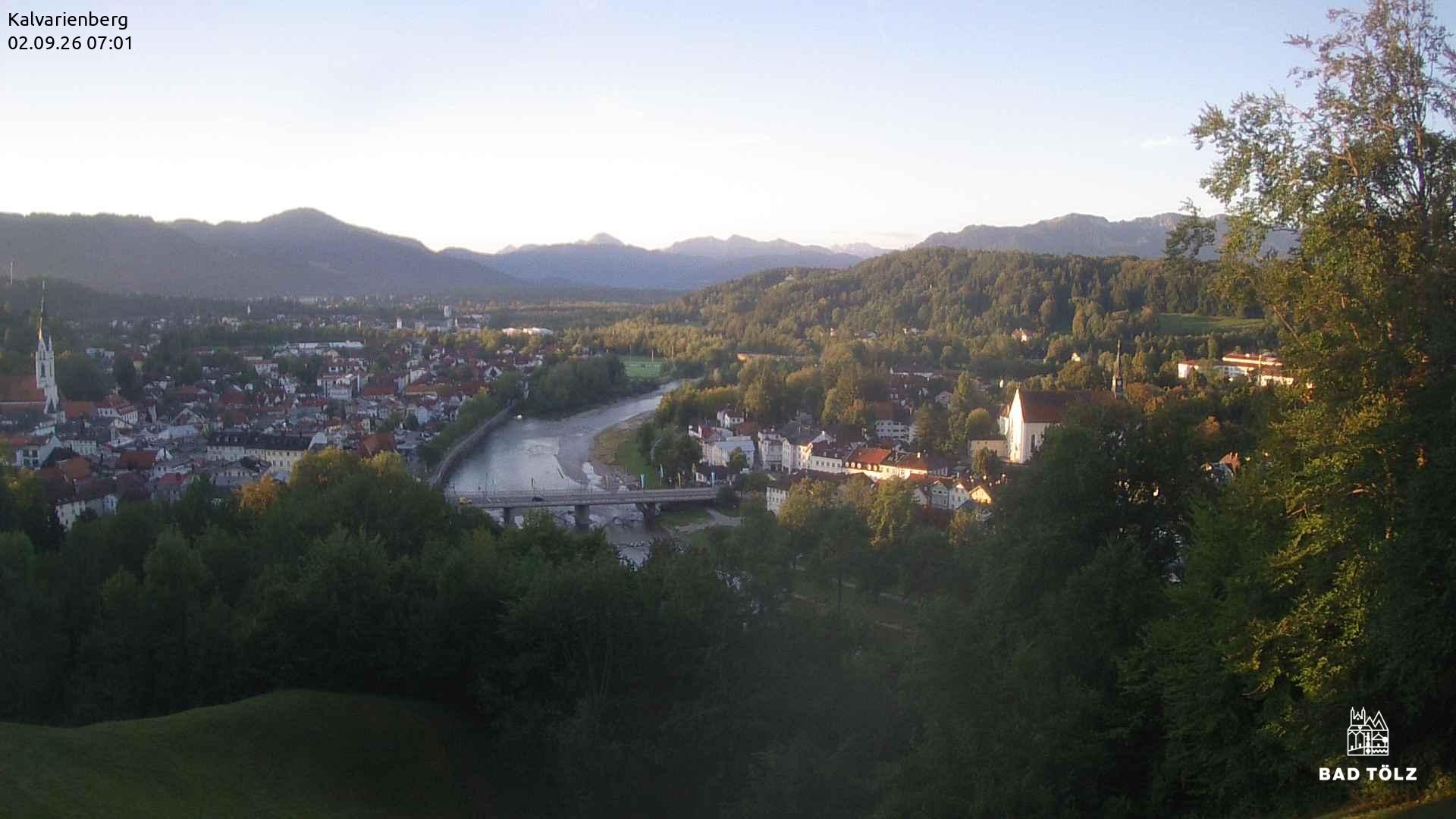 Archiv Foto Webcam Kalvarienberg bei Bad Tölz