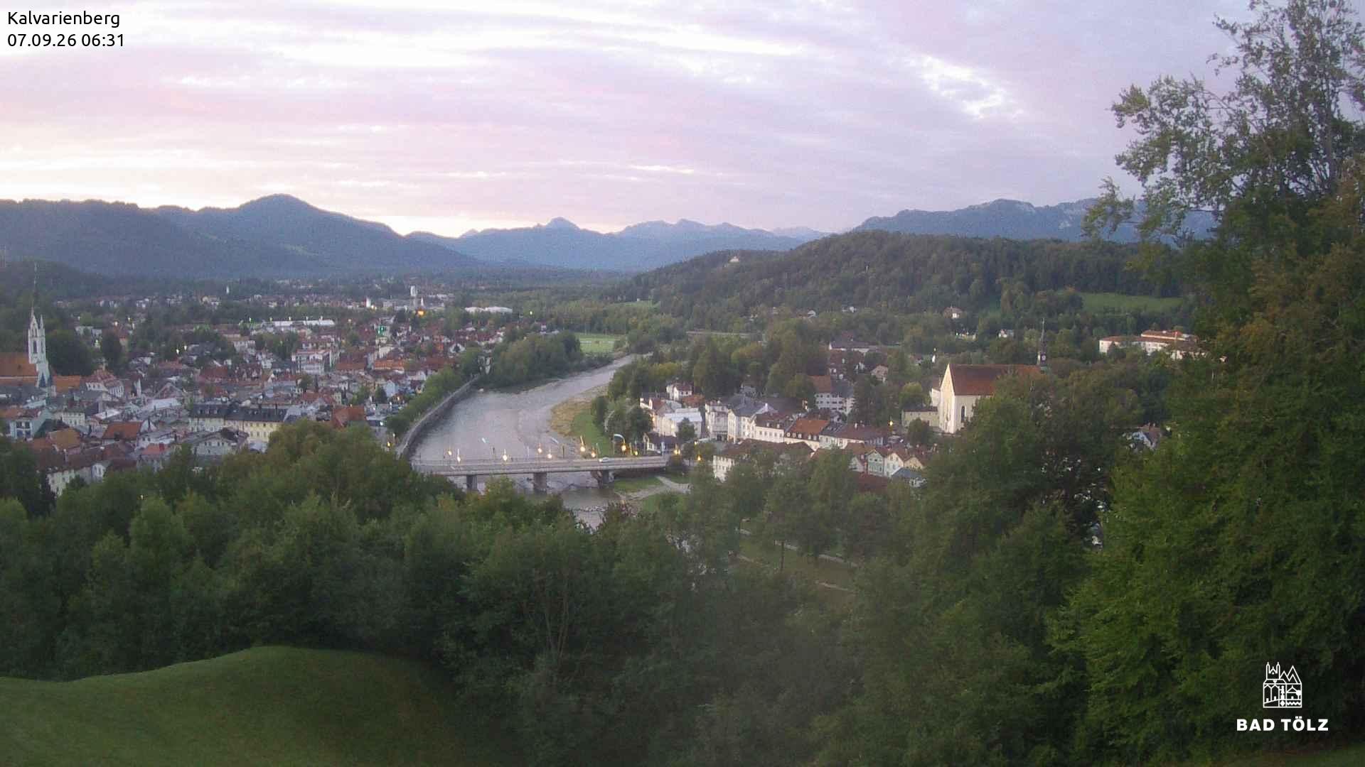 Archiv Foto Webcam Kalvarienberg bei Bad Tölz