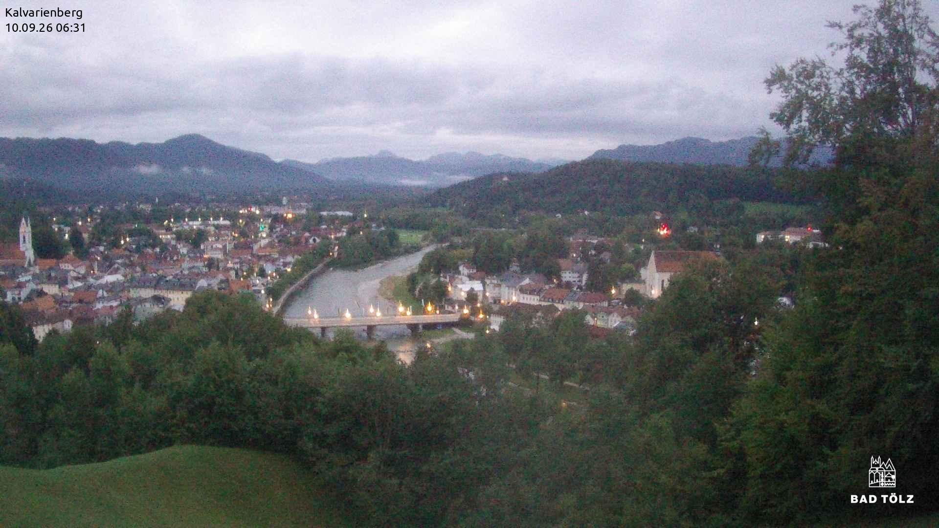 Archived image Webcam Bad Tölz - Kalvarienberg