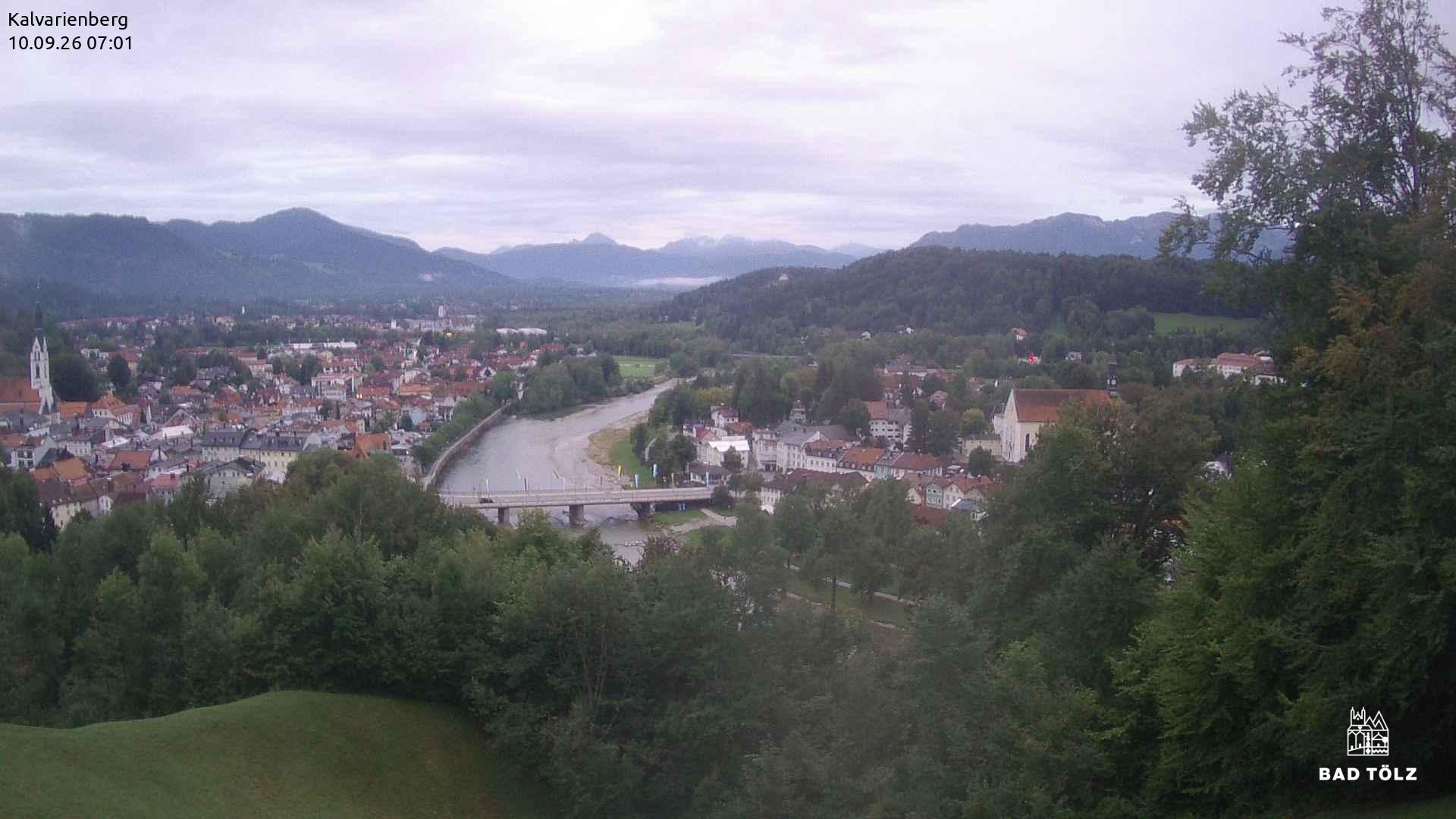 Archived image Webcam Bad Tölz - Kalvarienberg
