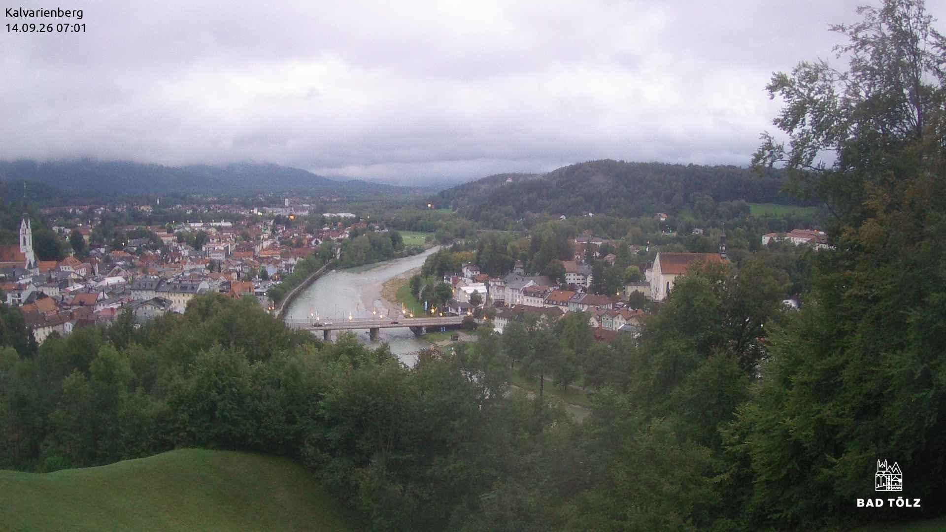Archived image Webcam Bad Tölz - Kalvarienberg