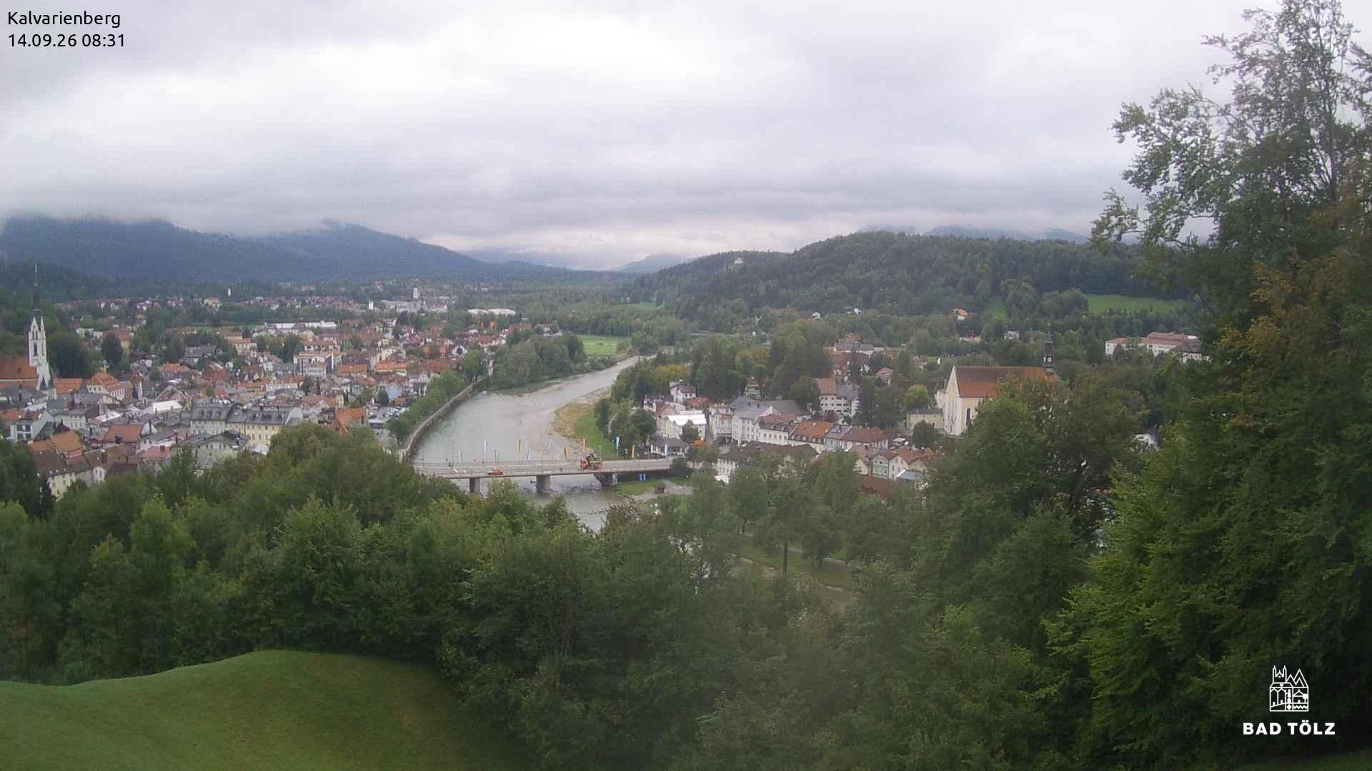 Archived image Webcam Bad Tölz - Kalvarienberg