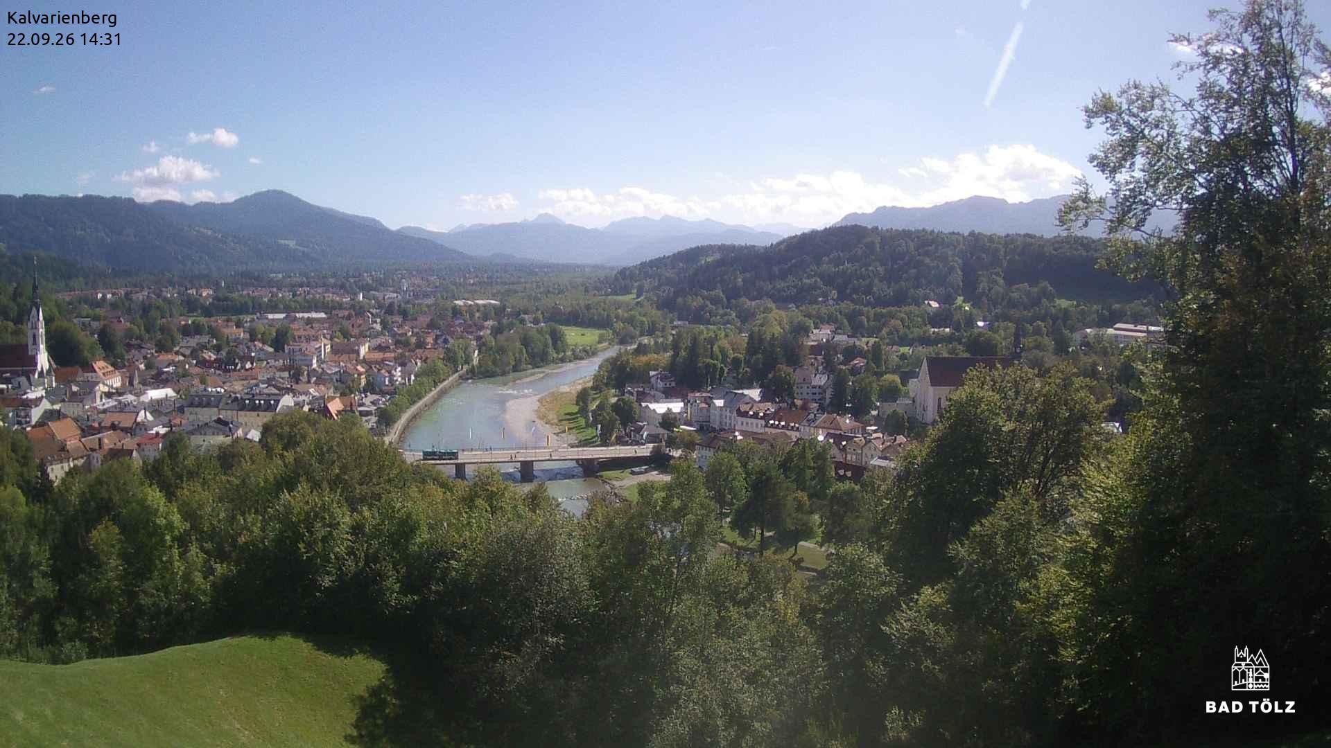 Archiv Foto Webcam Kalvarienberg bei Bad Tölz