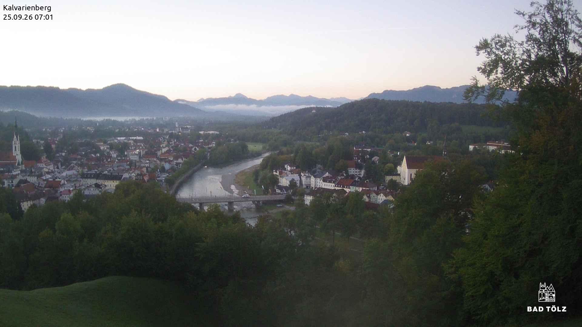 Archived image Webcam Bad Tölz - Kalvarienberg