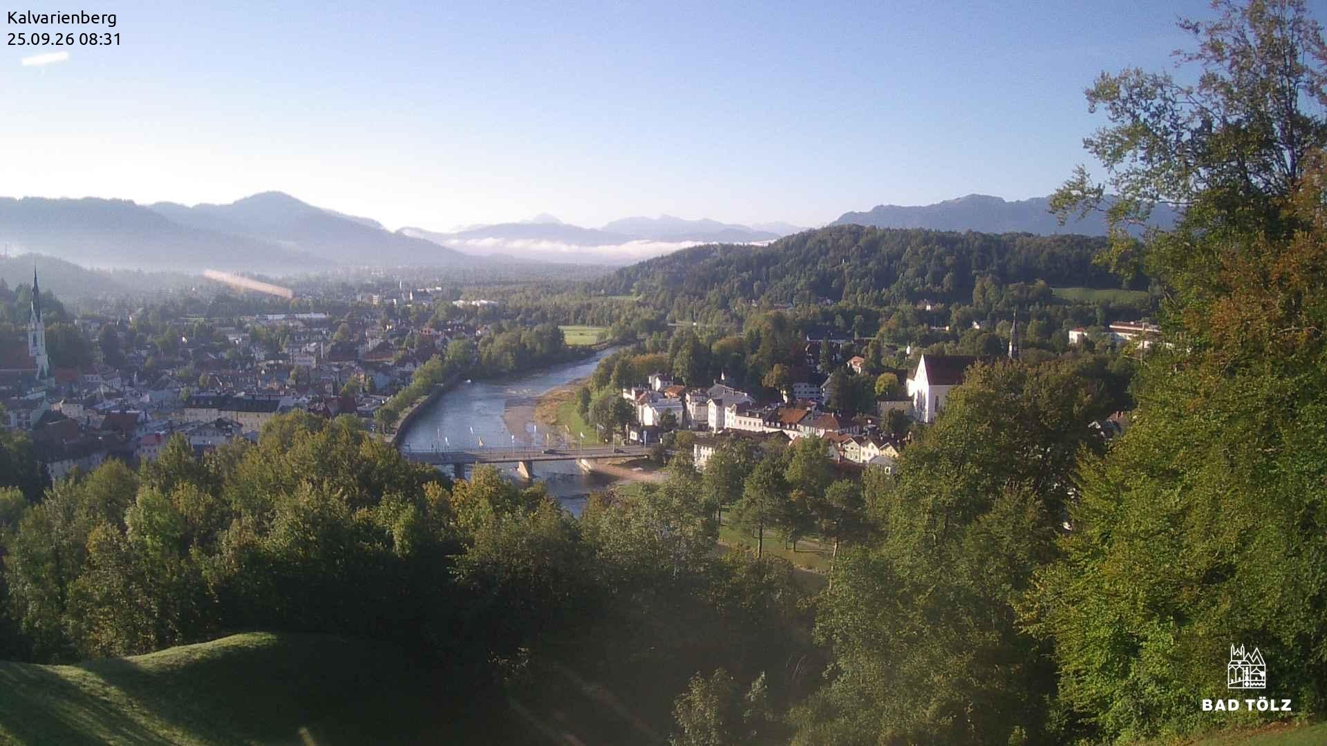 Archived image Webcam Bad Tölz - Kalvarienberg