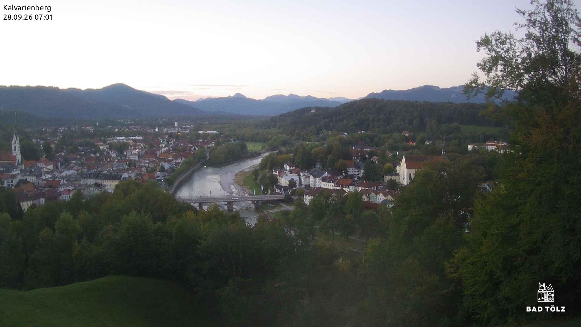 Archived image Webcam Bad Tölz - Kalvarienberg