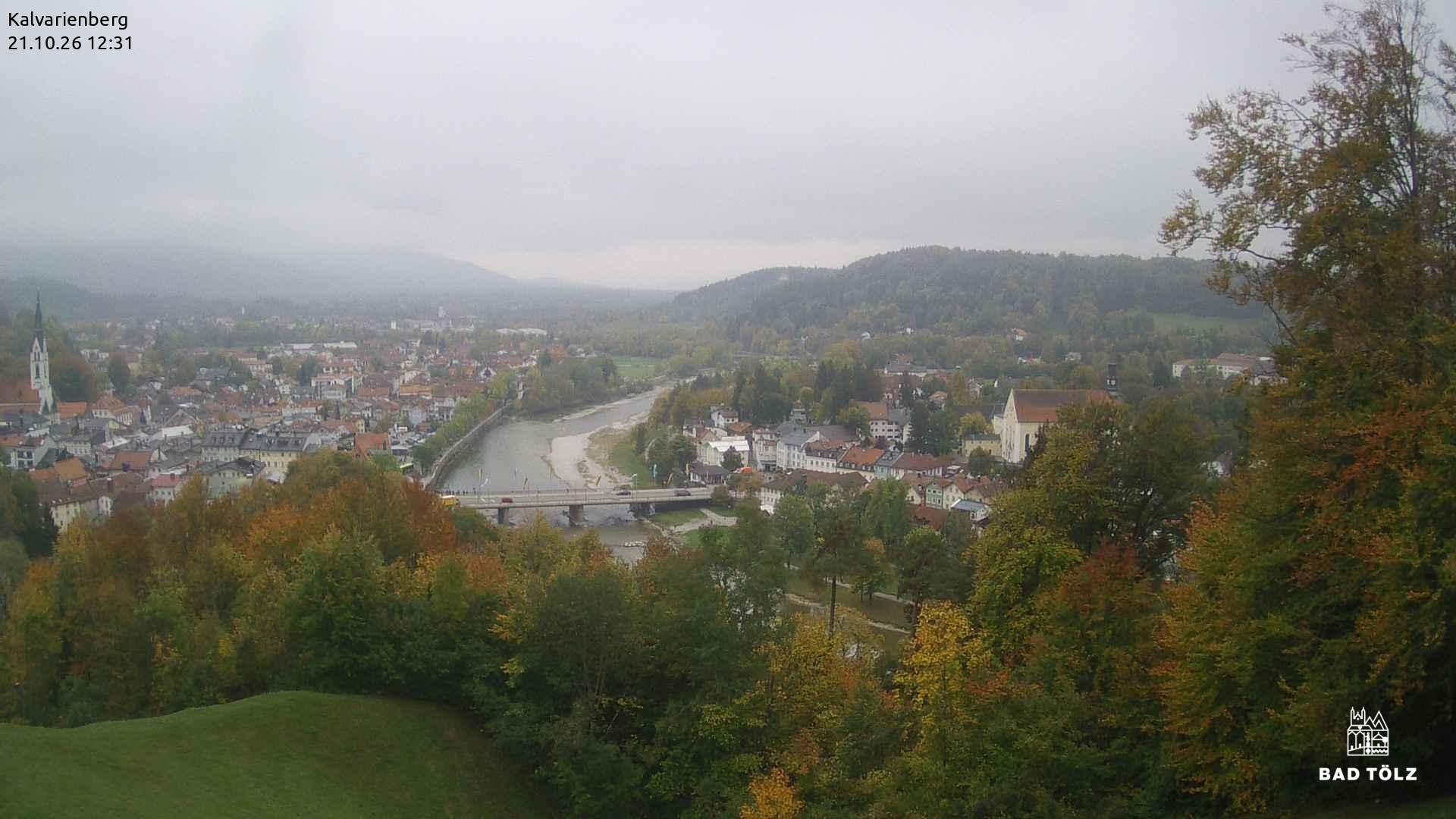 Archiv Foto Webcam Kalvarienberg bei Bad Tölz