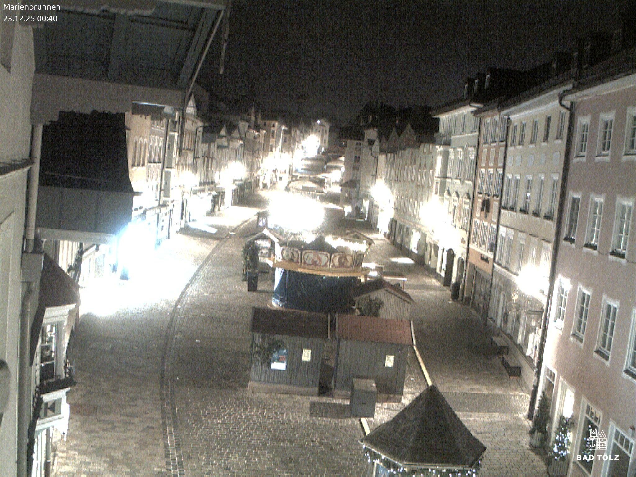 Archiv Foto Webcam Blick auf den Marienbrunnen Bad Tölz