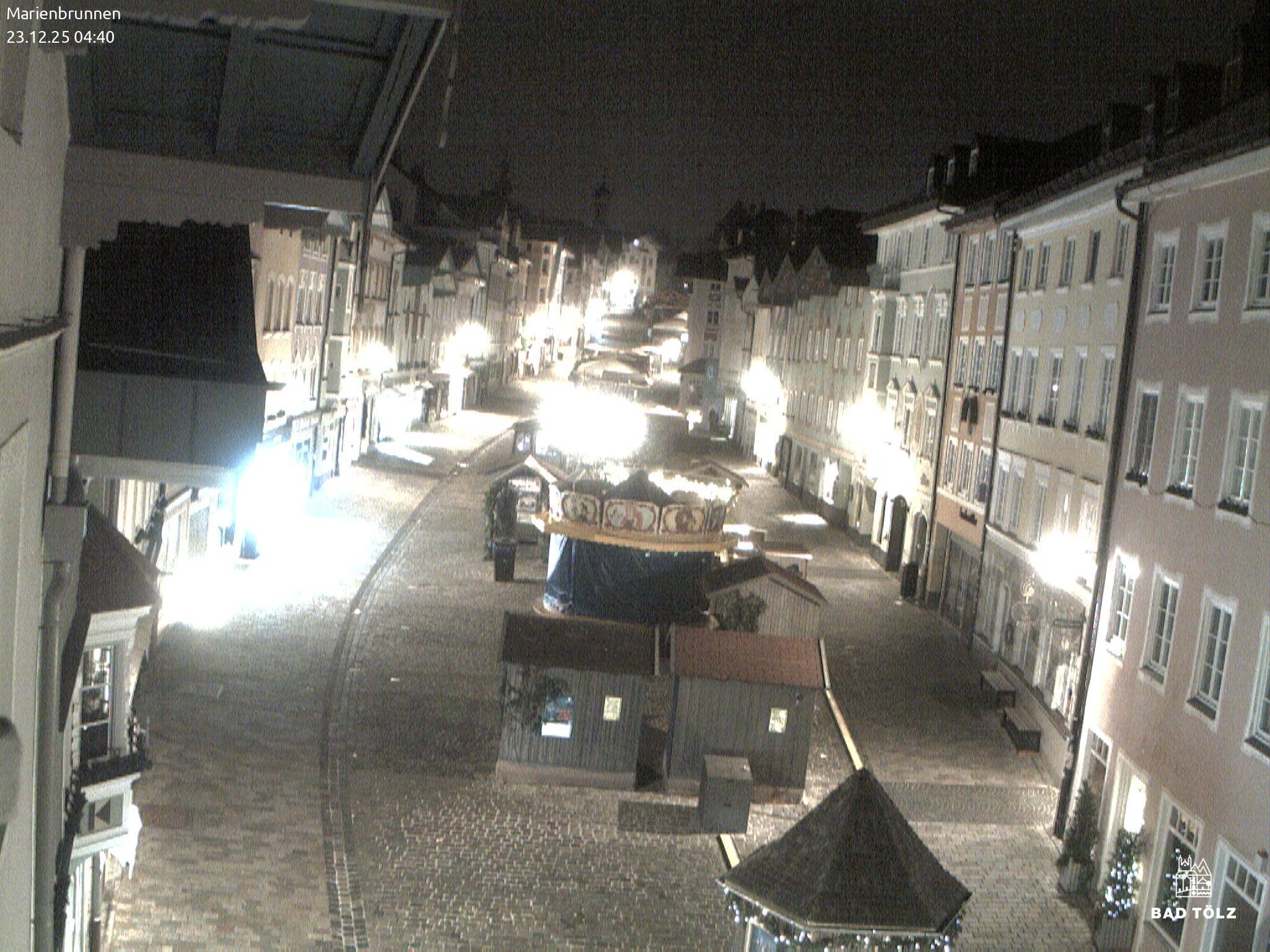 Archiv Foto Webcam Blick auf den Marienbrunnen Bad Tölz