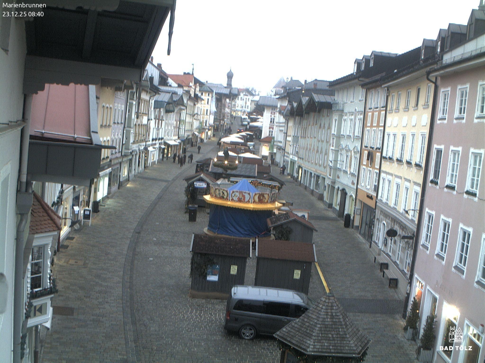 Archiv Foto Webcam Blick auf den Marienbrunnen Bad Tölz