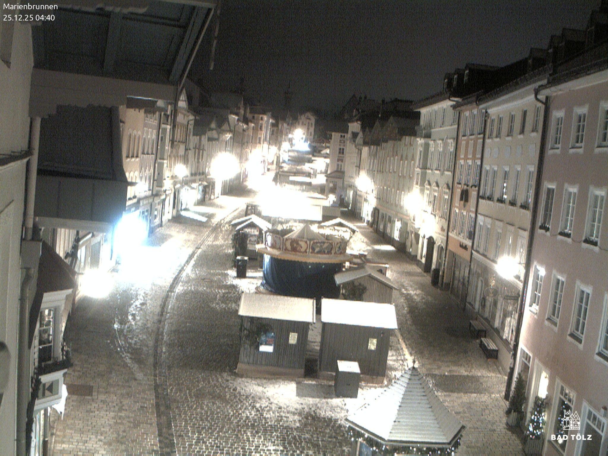 Archiv Foto Webcam Blick auf den Marienbrunnen Bad Tölz