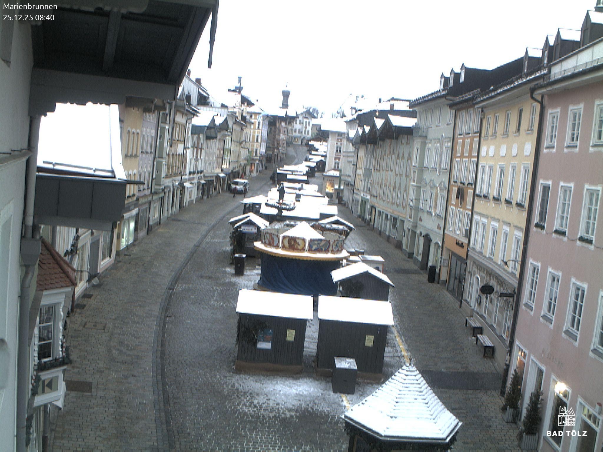 Archiv Foto Webcam Blick auf den Marienbrunnen Bad Tölz