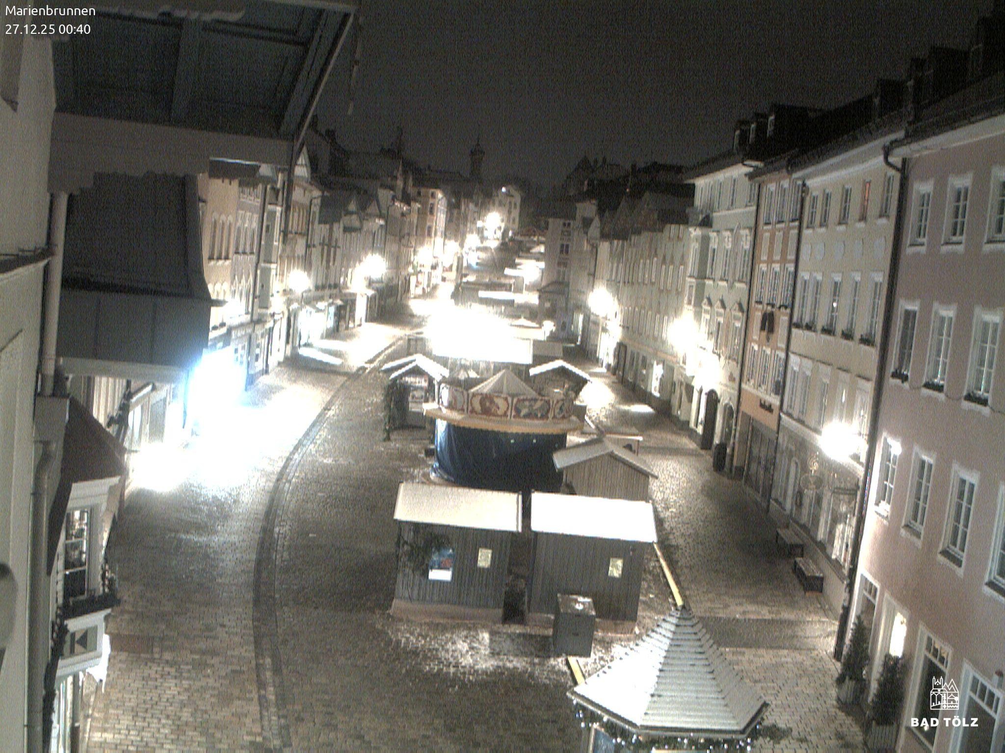 Archiv Foto Webcam Blick auf den Marienbrunnen Bad Tölz