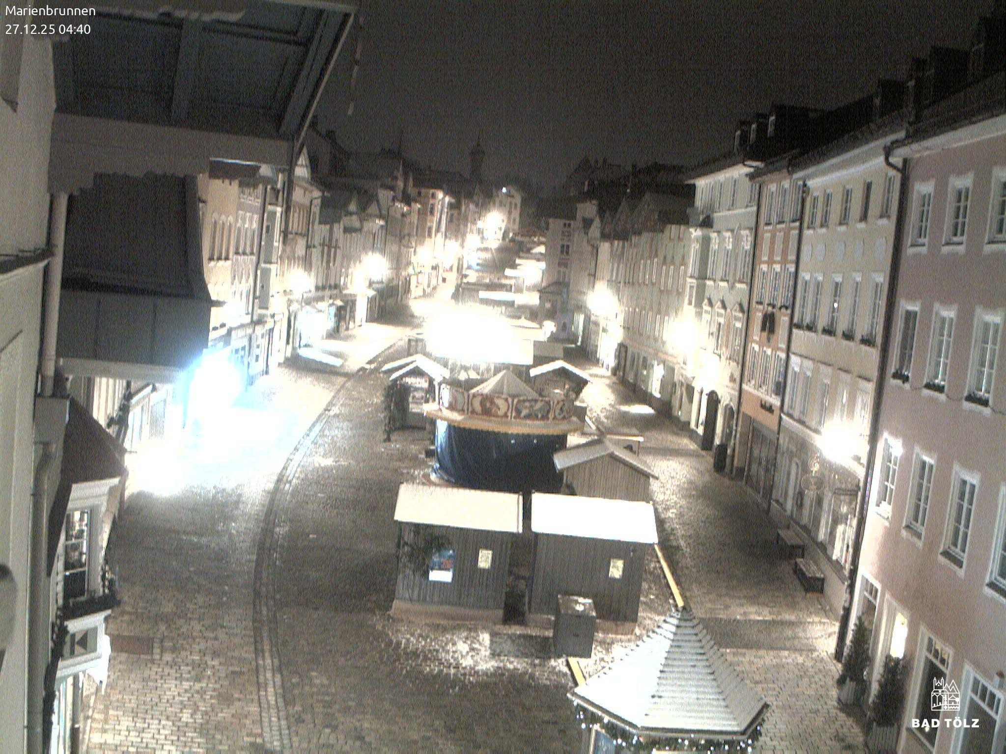 Archiv Foto Webcam Blick auf den Marienbrunnen Bad Tölz